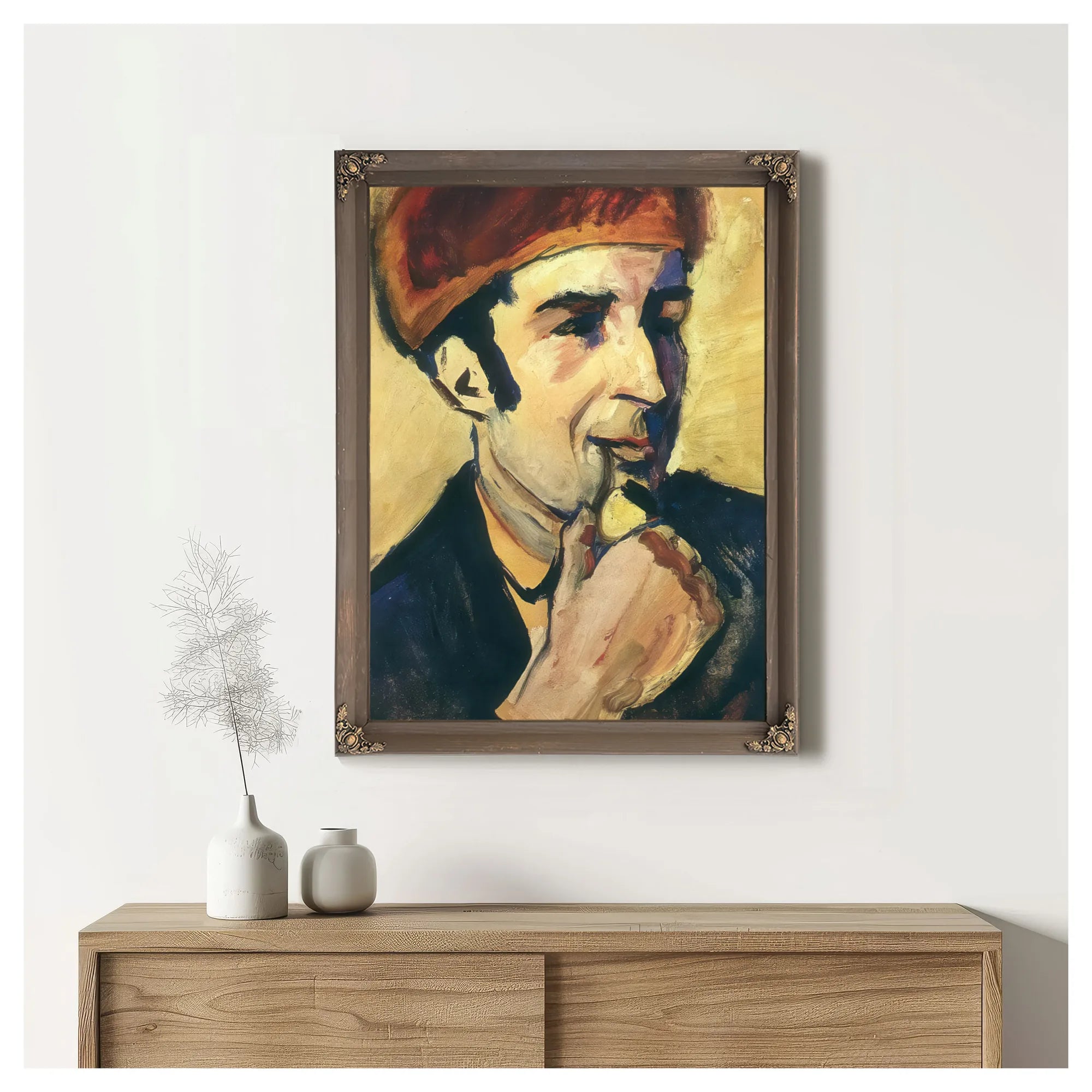 Portrait Of Franz Marc By August Macke Fine Art Print