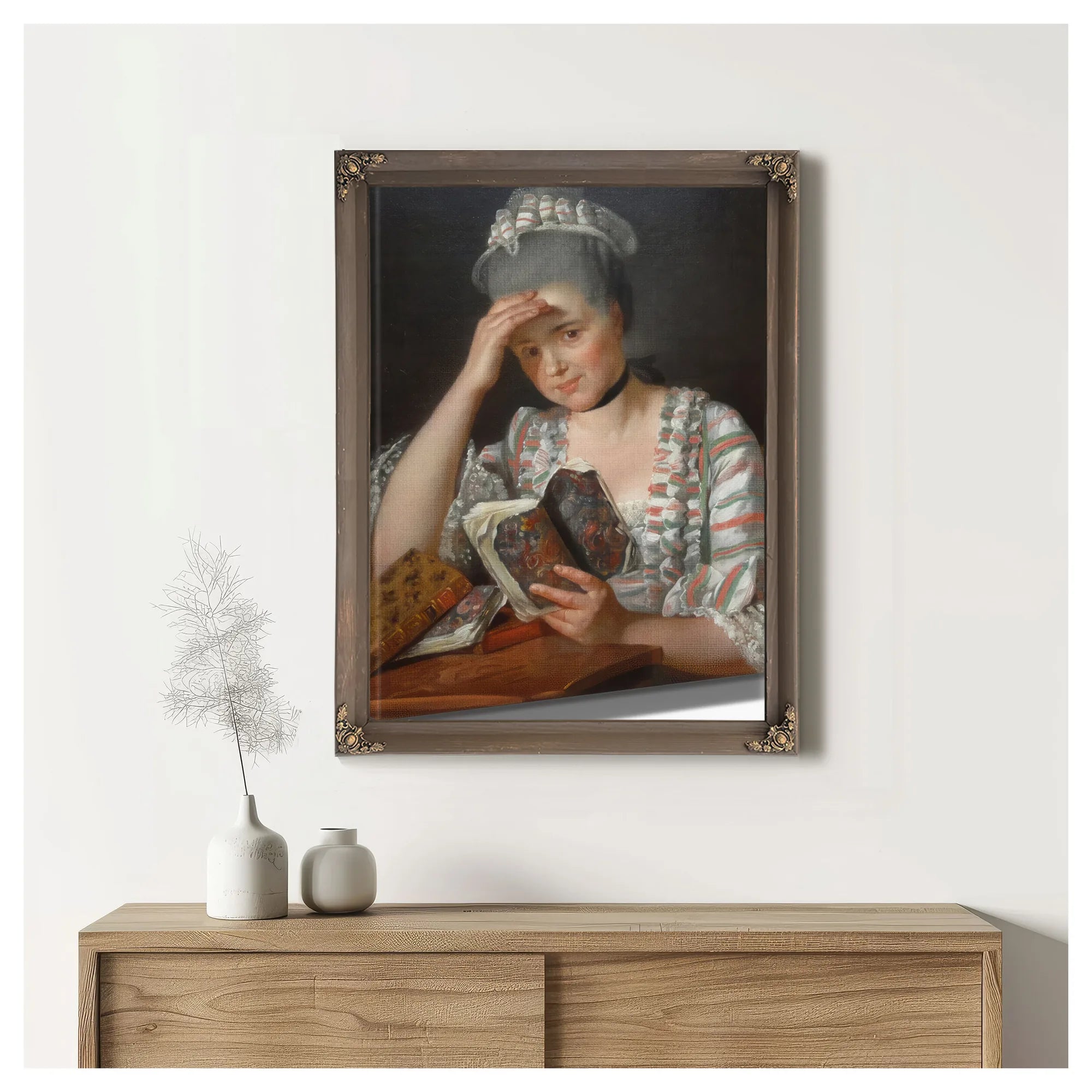 Madame Francois Buron 1769 Art Institute Of Chicago Dsc09457 By Jacques Louis David Fine Art Print