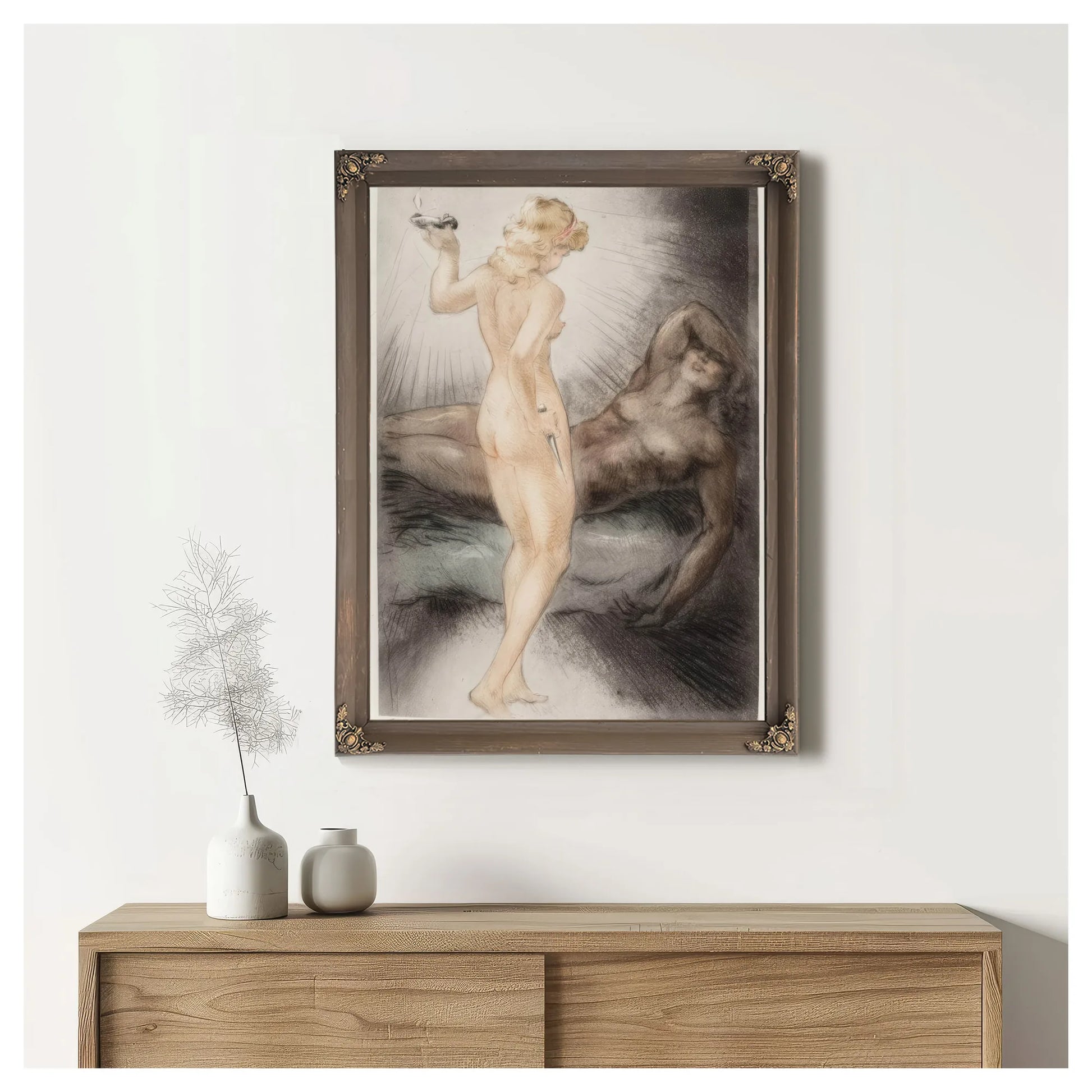 Book Plates Three Works By Louis Icart Fine Art Print