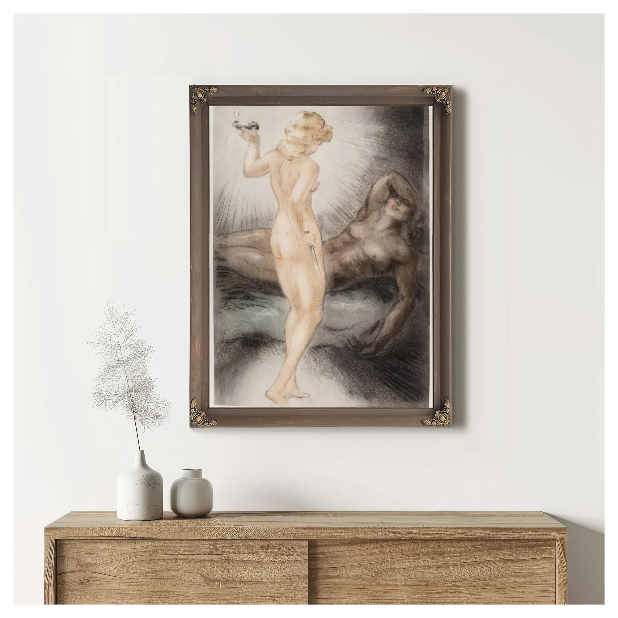 Book Plates Three Works By Louis Icart Fine Art Print