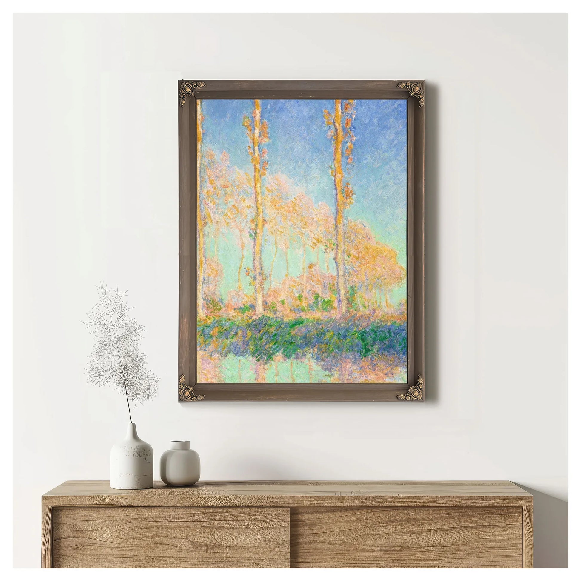 Poplars By Claude Monet Fine Art Print