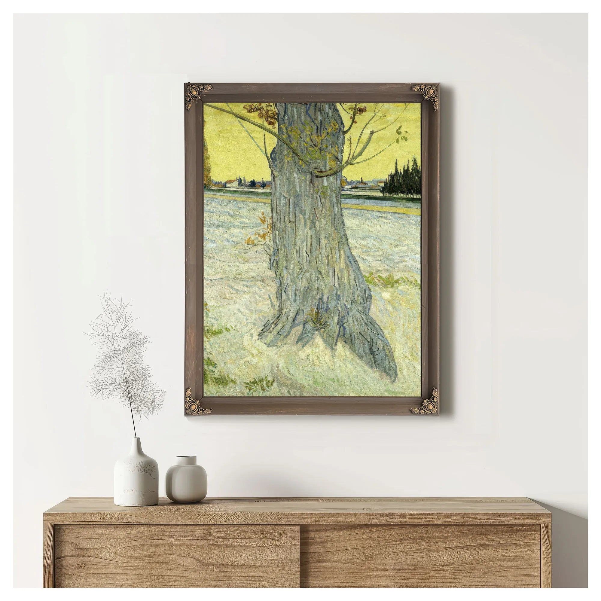 The Old Tree By Vincent Van Gogh Fine Art Print