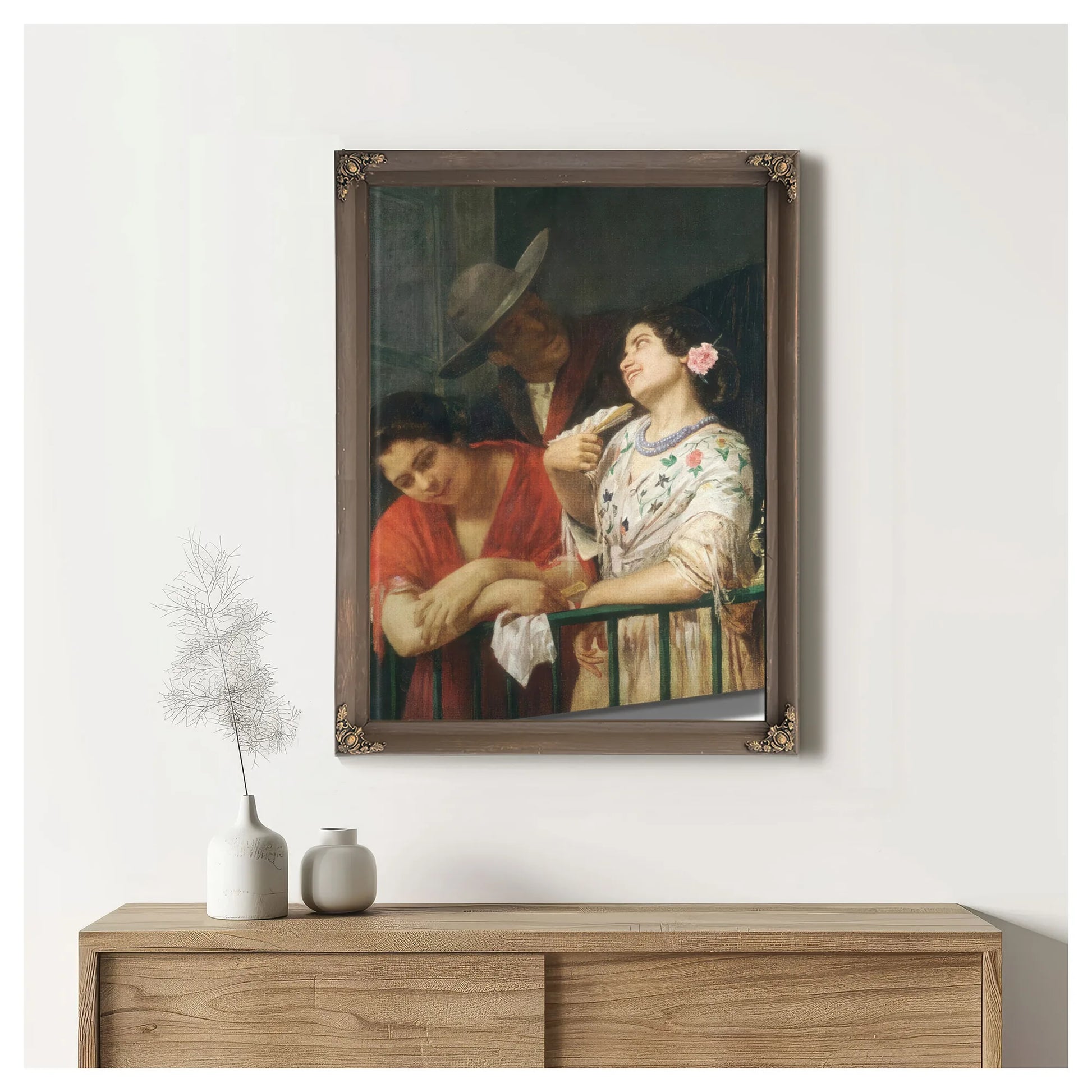 On The Balcony By Mary Cassatt Fine Art Print