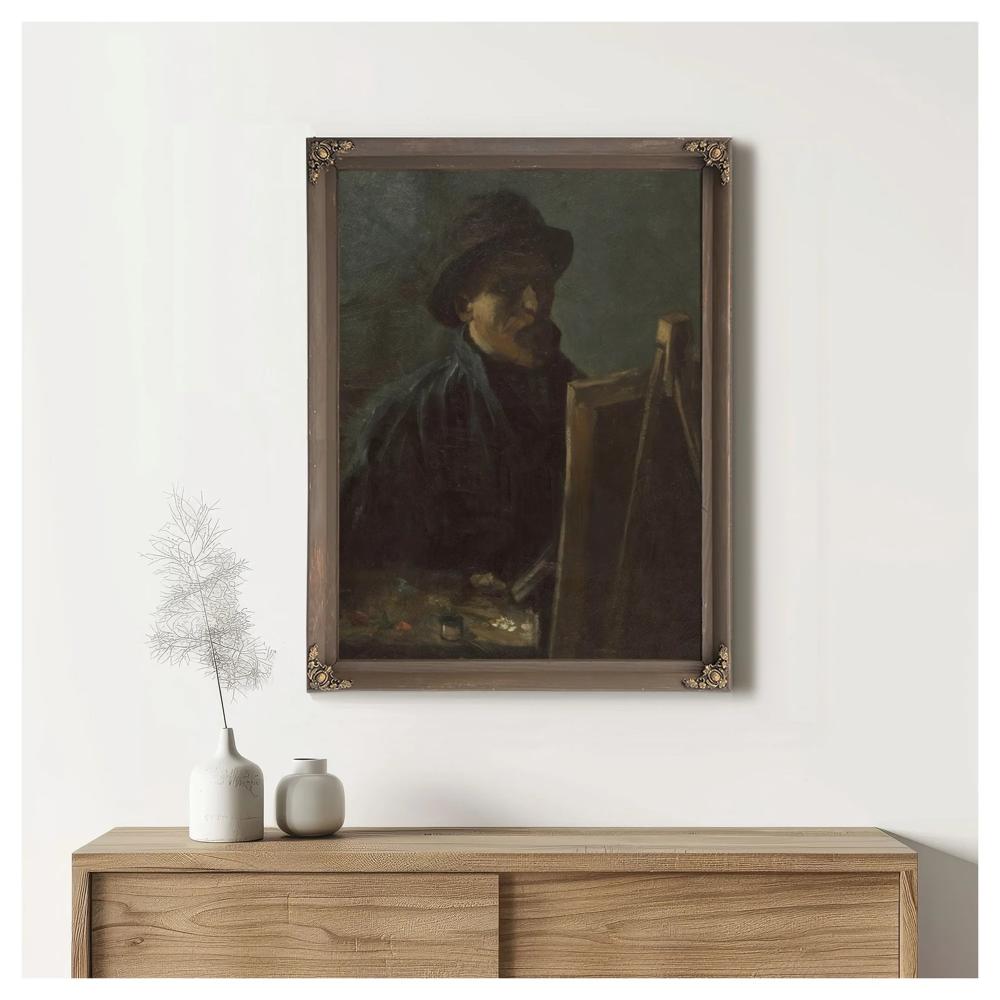 Self Portrait As A Painter Sept. 1886 Paris By Vincent Van Gogh Fine Art Print