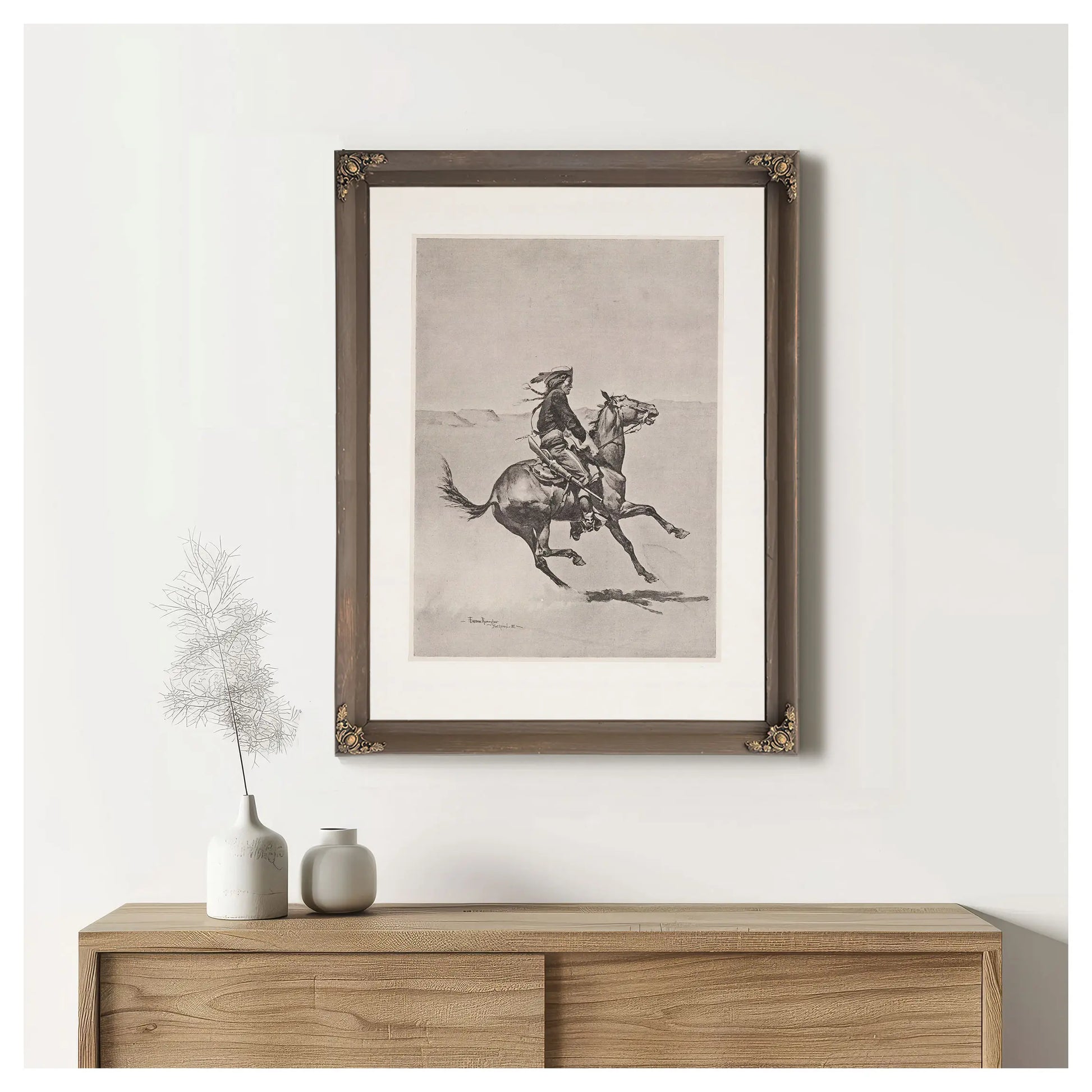 One Of The Fort Keogh Cheyenne Scout Corps Commanded By Lieutenant Casey by Frederic Remington