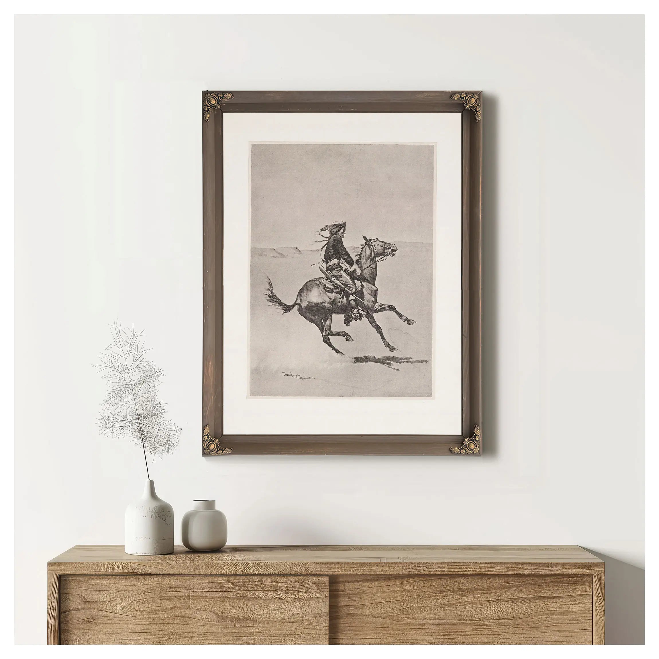 One Of The Fort Keogh Cheyenne Scout Corps Commanded By Lieutenant Casey by Frederic Remington