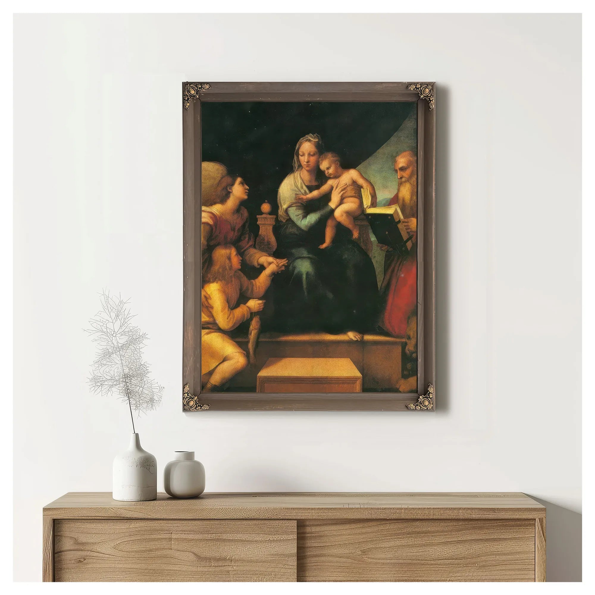 Madonna Della Sedia By Raphael Fine Art Print