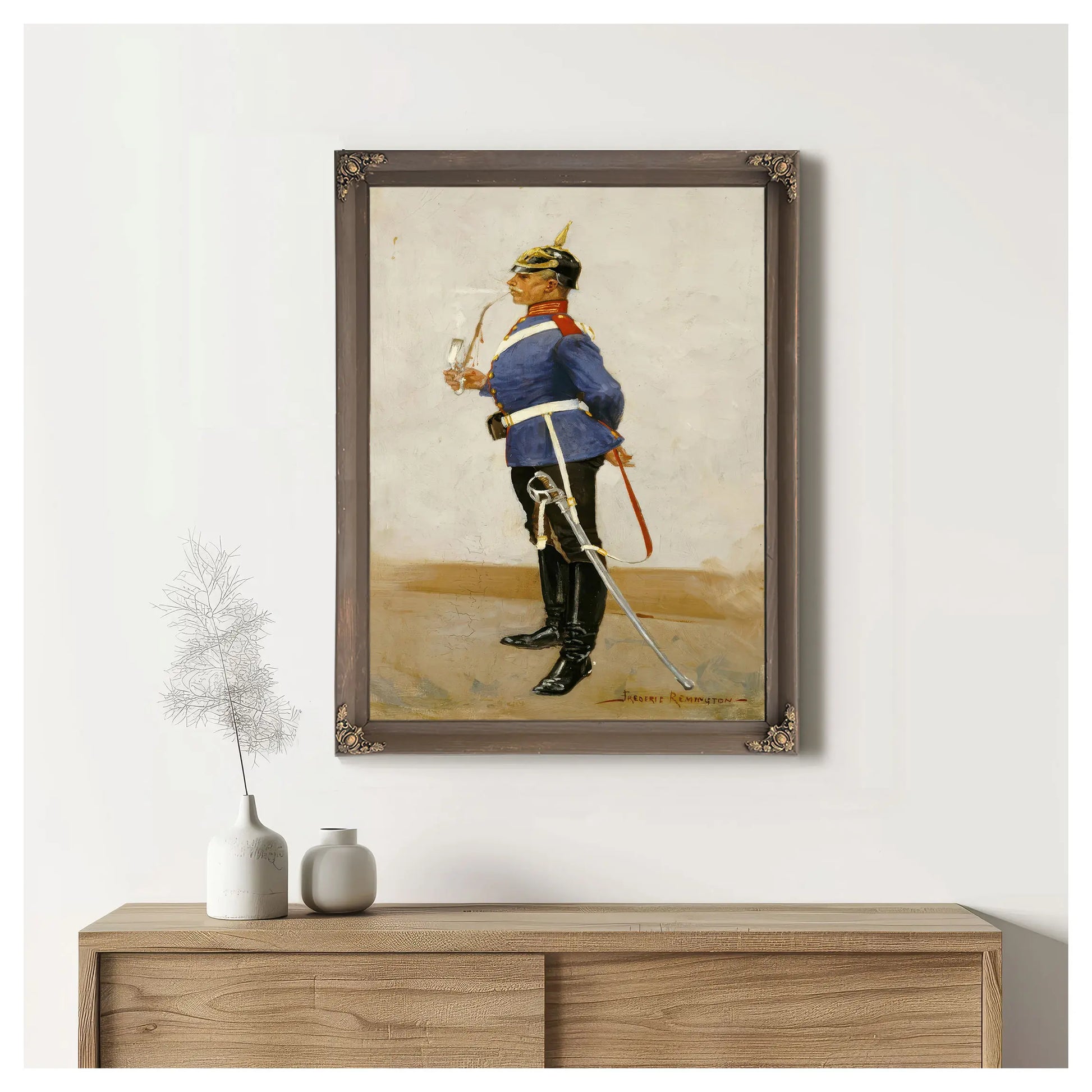 Infantry Officer Full Dress by Frederic Remington