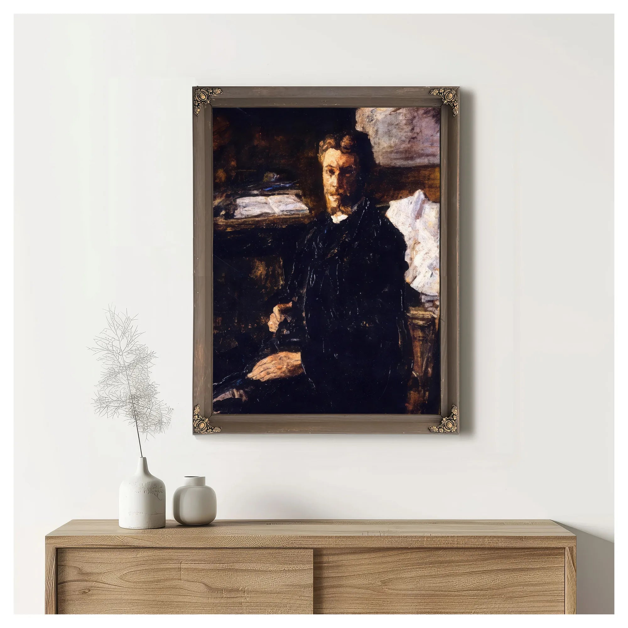 Portrait Of Willy Finch By James Ensor Fine Art Print