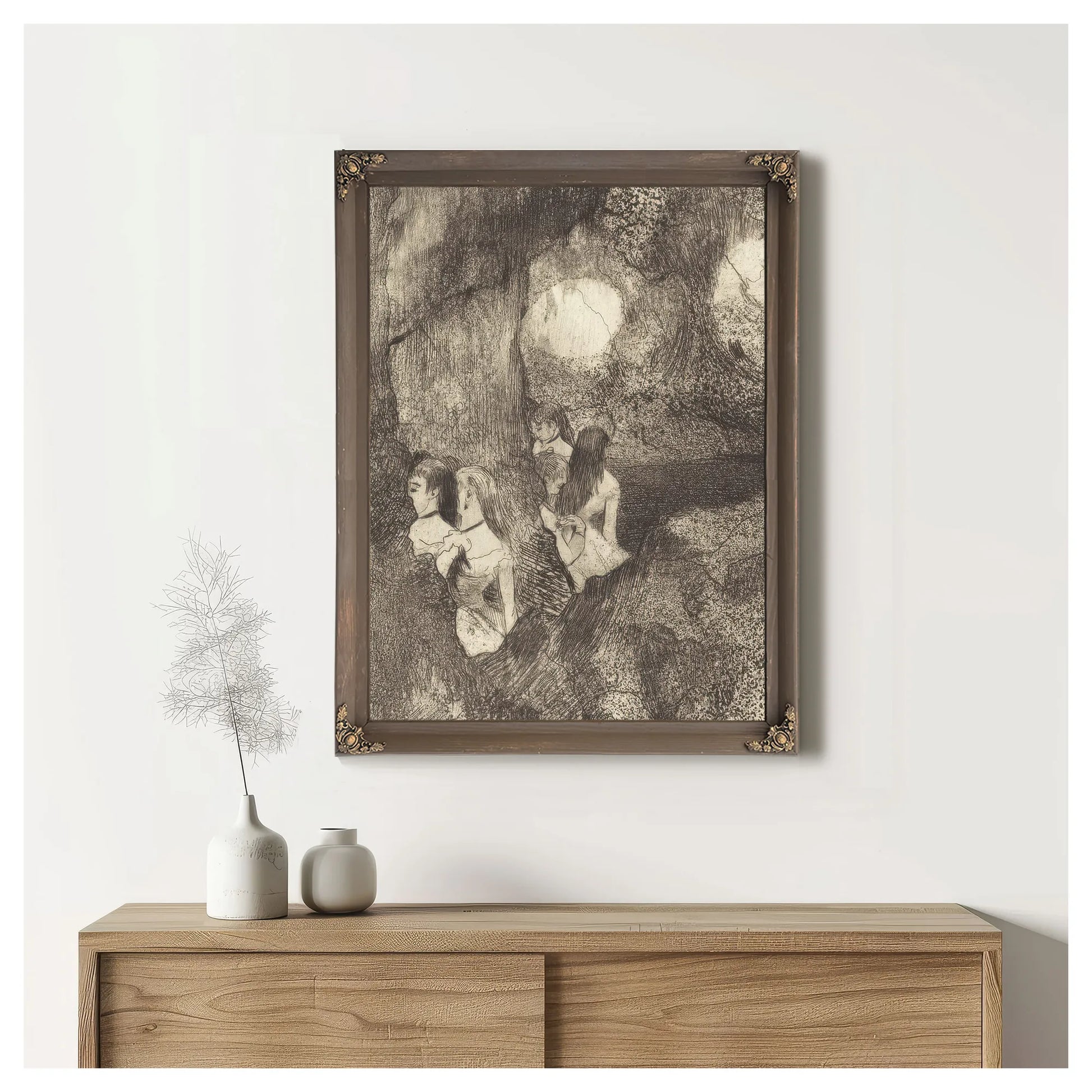 Dancers In The Wings (Danseuses Dans La Coulisse) By Edgar Degas Fine Art Print