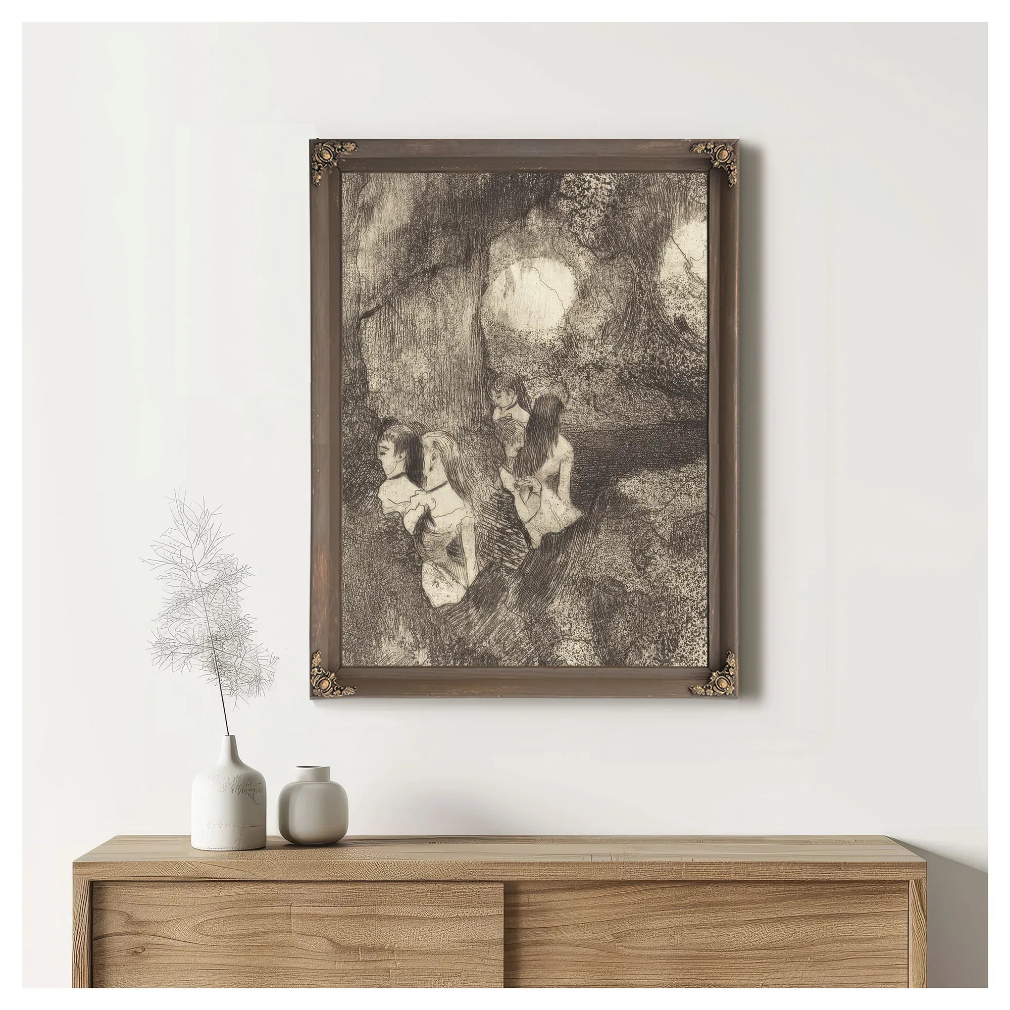 Dancers In The Wings (Danseuses Dans La Coulisse) By Edgar Degas Fine Art Print