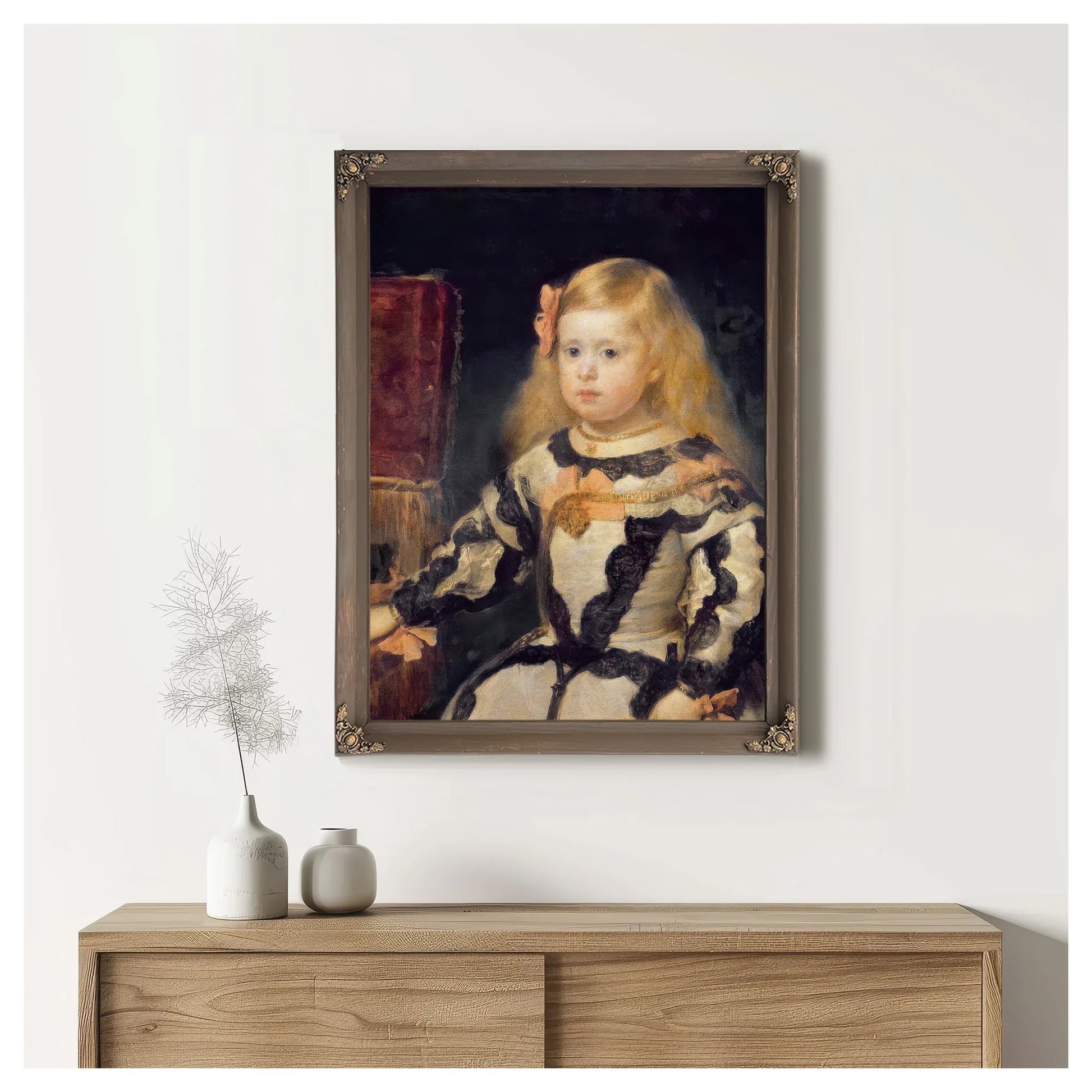 Portrait Of The Infanta Maria Marguerita (1651 73) By Diego Velazquez Fine Art Print