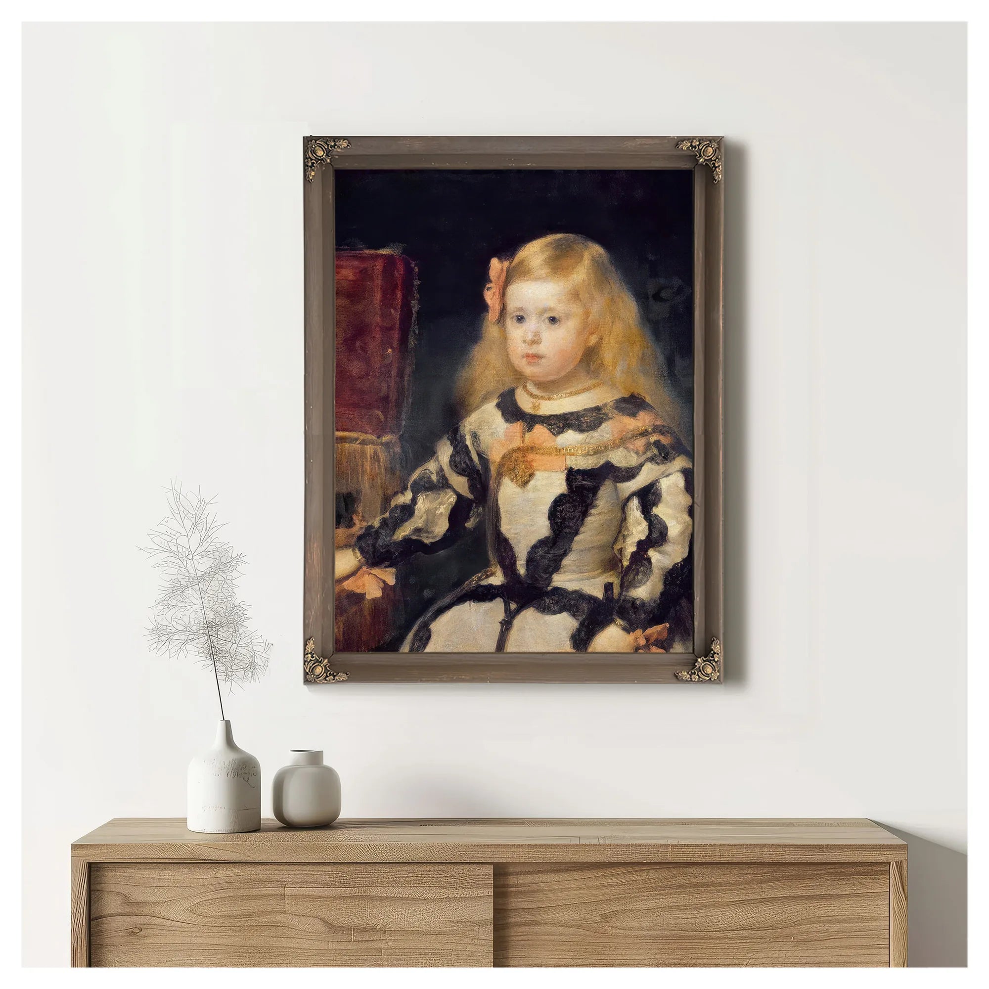 Portrait Of The Infanta Maria Marguerita (1651 73) By Diego Velazquez Fine Art Print