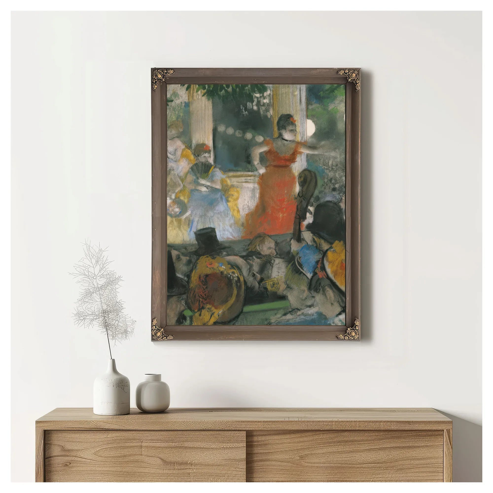 Cafe Concert At Les Ambassadeurs By Edgar Degas Fine Art Print