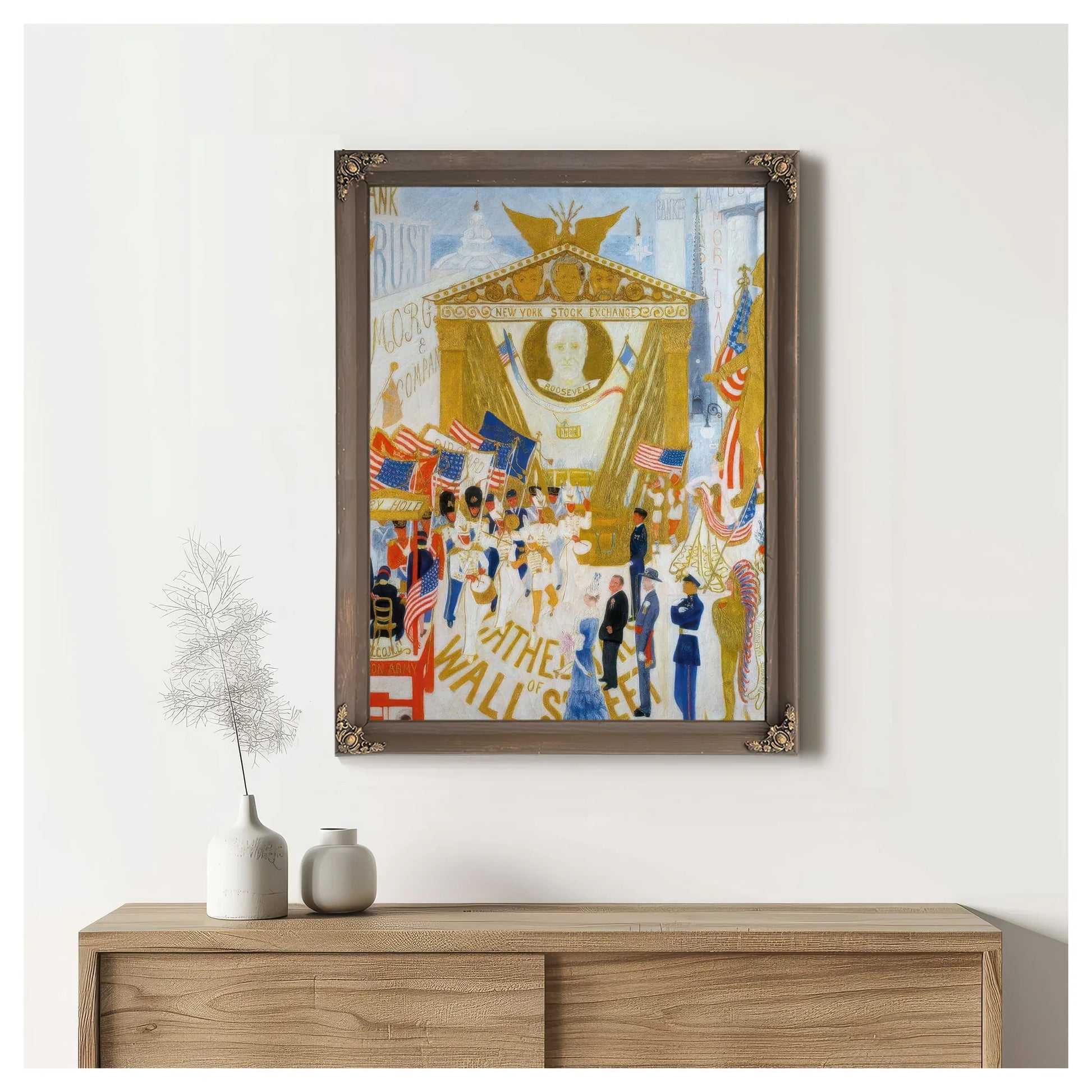 The Cathedrals Of Wall Street By Florine Stettheimer Fine Art Print