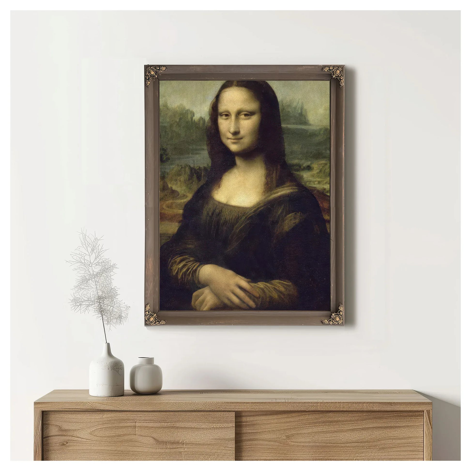 La Joconde Portrait De Monna Lisa By Leonardo Da Vinci Fine Art Print