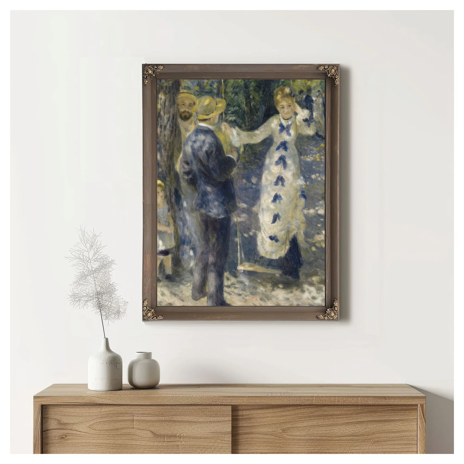The Swing By Pierre Auguste Renoir Fine Art Print