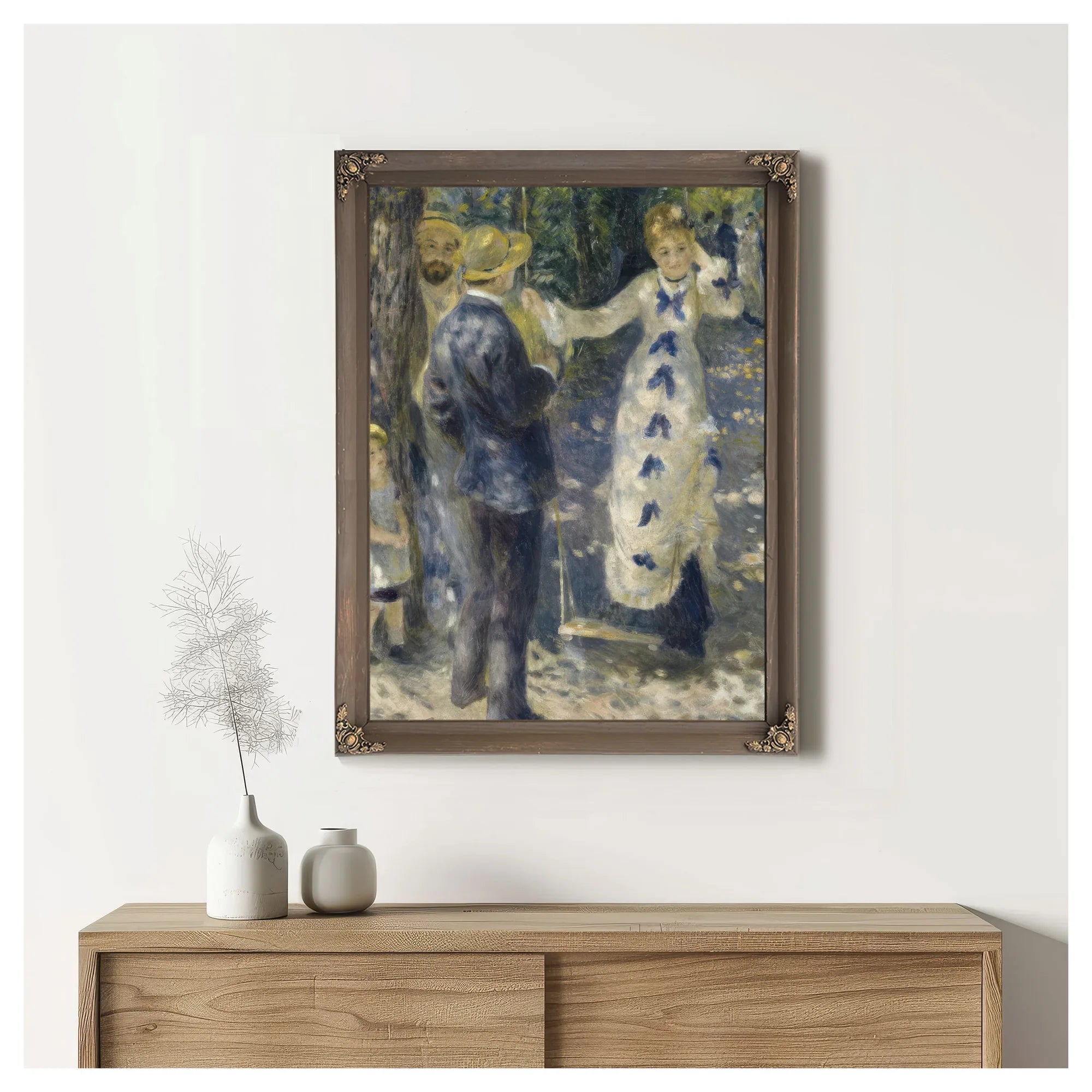 The Swing By Pierre Auguste Renoir Fine Art Print
