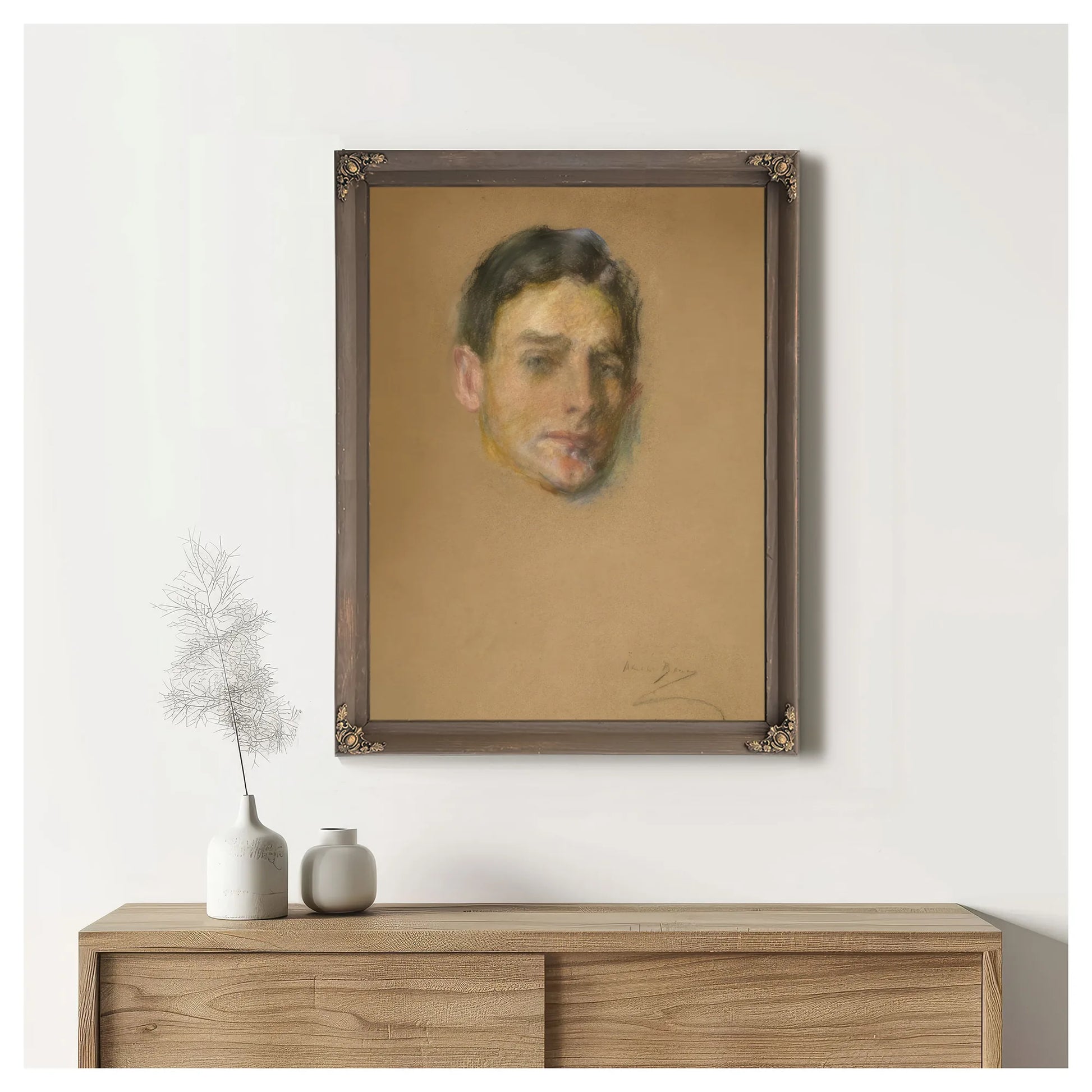Head Study By Alice Pike Barney Fine Art Print