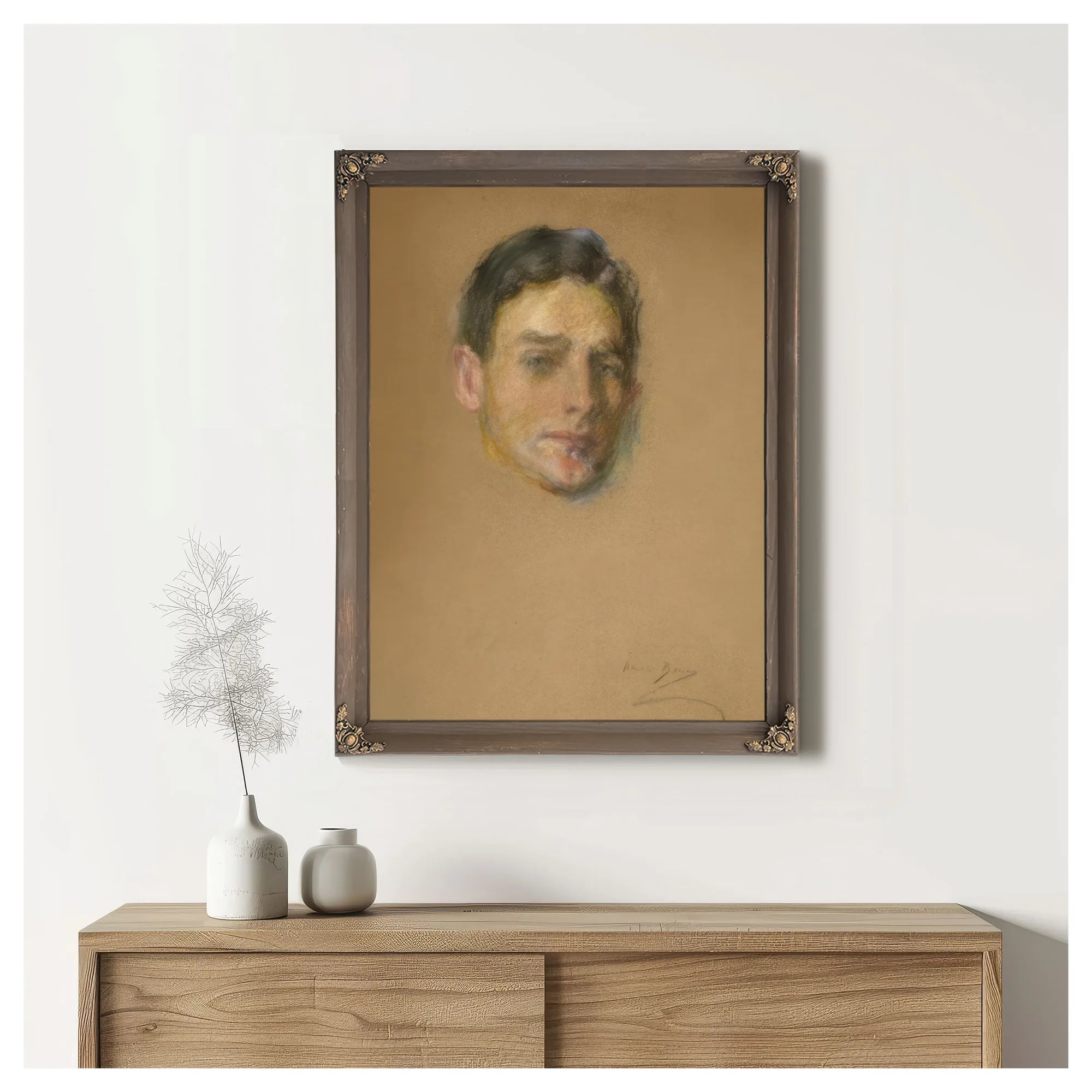 Head Study By Alice Pike Barney Fine Art Print