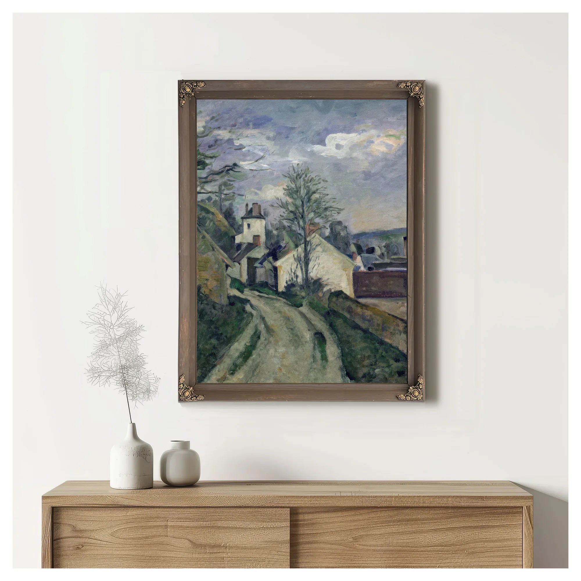 The House Of Doctor Gachet (1828 1909) At Auvers By Paul Cezanne Fine Art Print