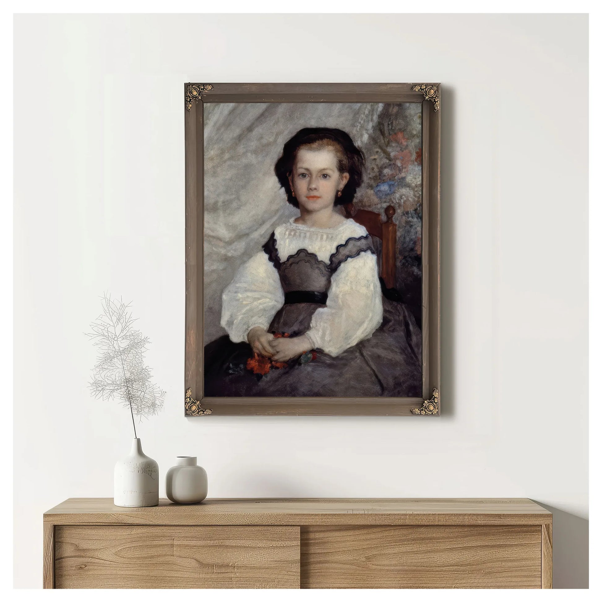 Portrait Of Mademoiselle Romaine Lacaux By Pierre Auguste Renoir Fine Art Print