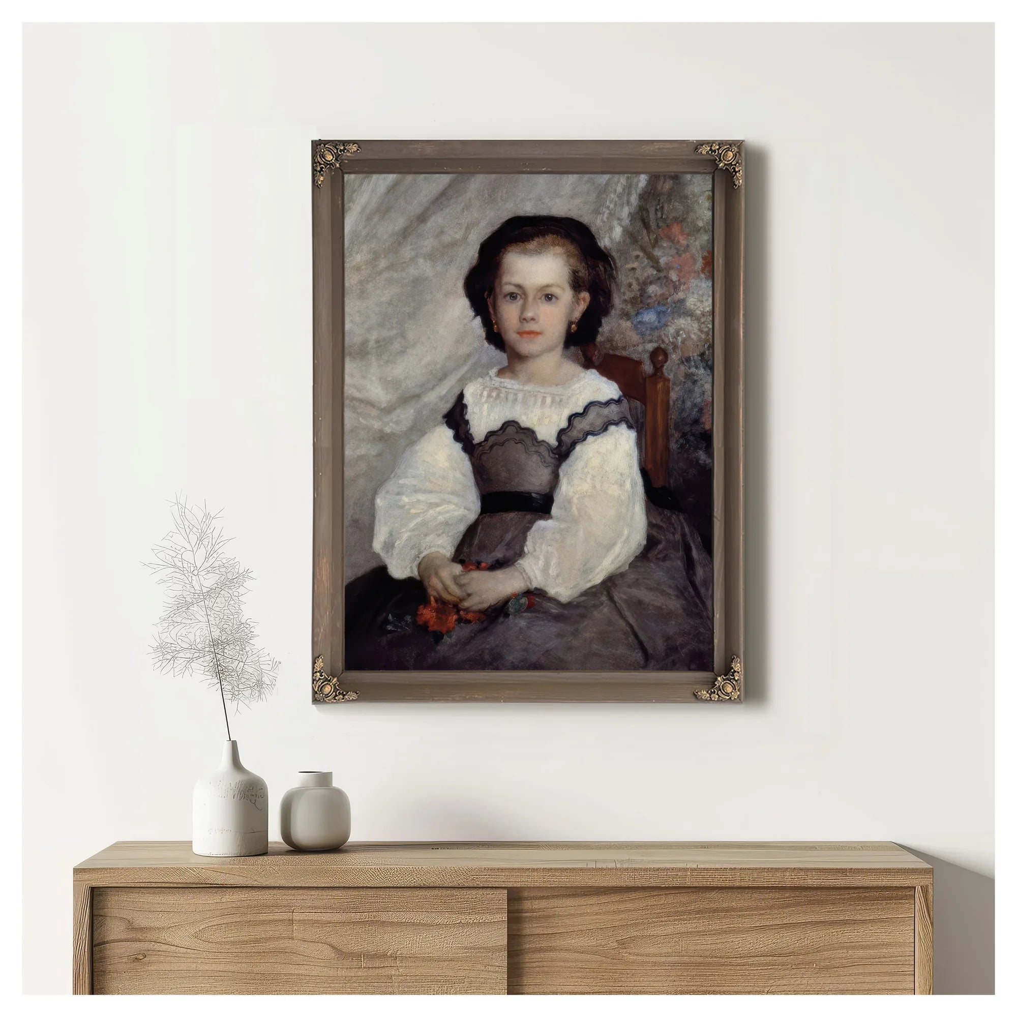 Portrait Of Mademoiselle Romaine Lacaux By Pierre Auguste Renoir Fine Art Print