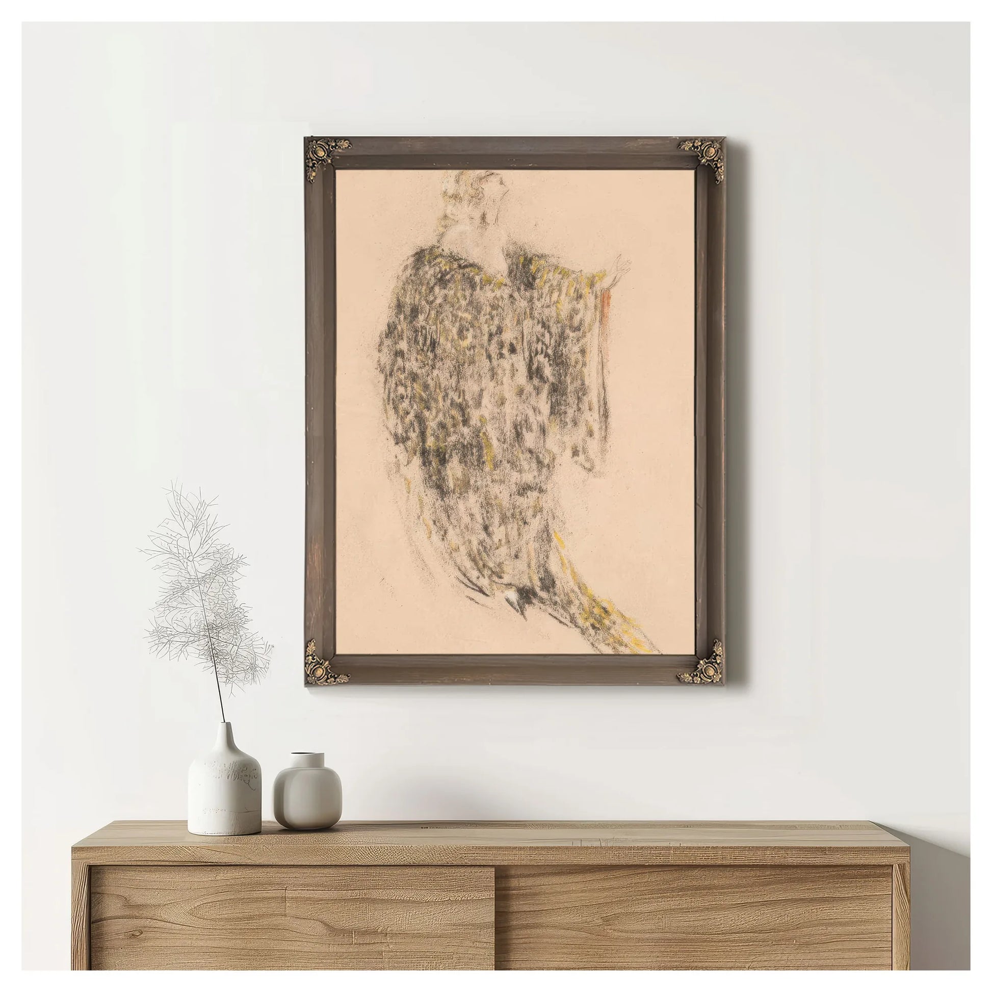 Robed Woman By Louis Icart Fine Art Print