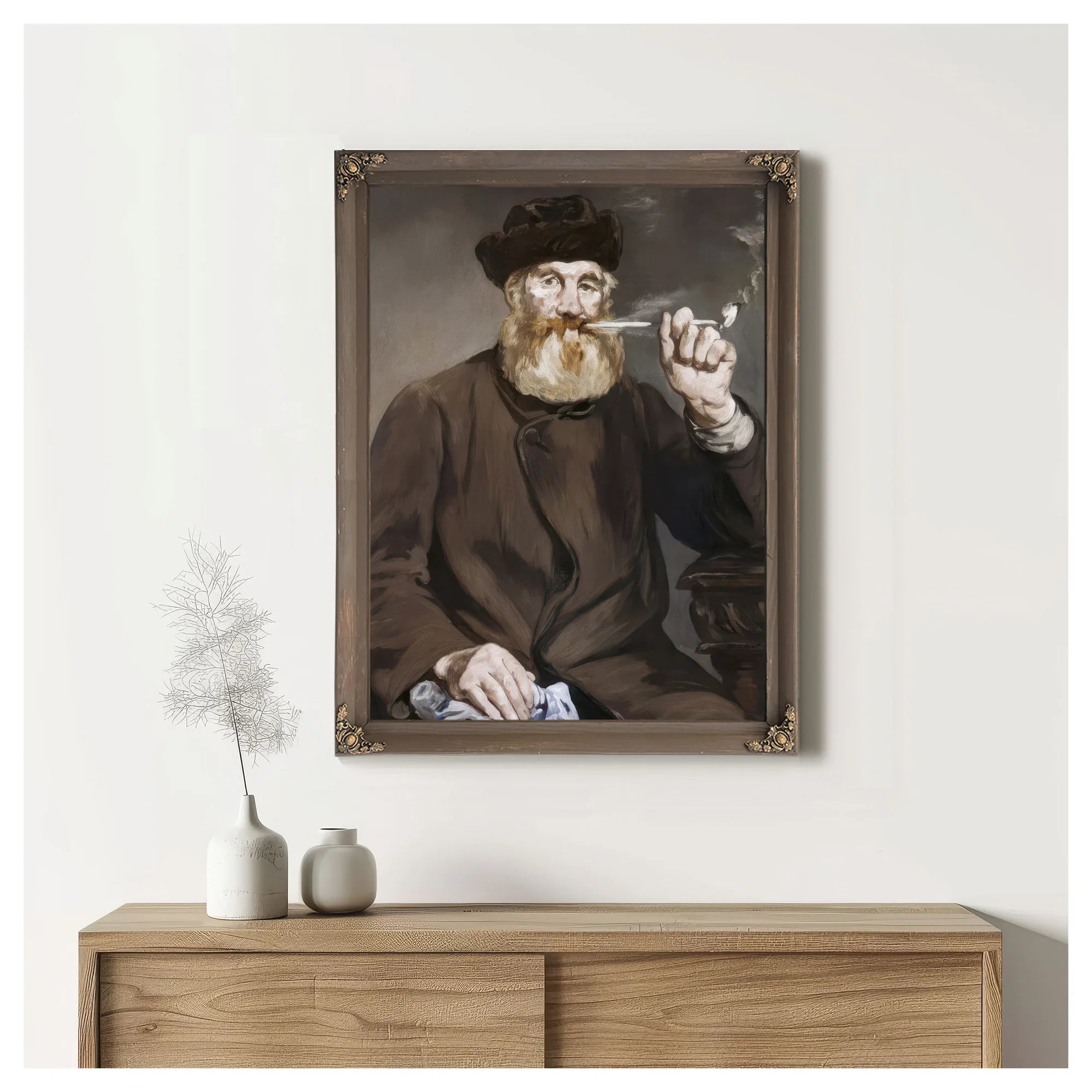 Man Smoking A Pipe By Edouard Manet Fine Art Print