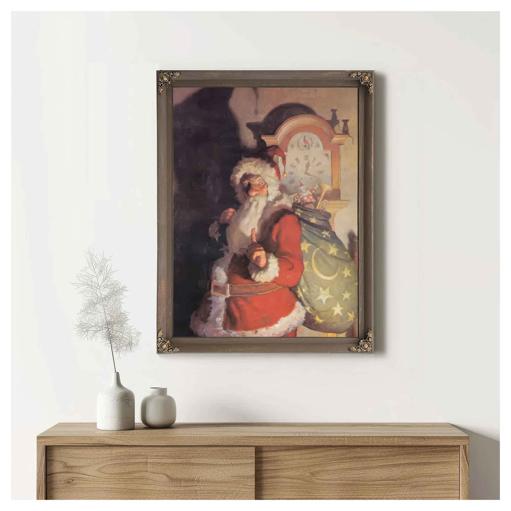 Ole Saint Nick (Old Kris) By NC Wyeth Fine Art Print