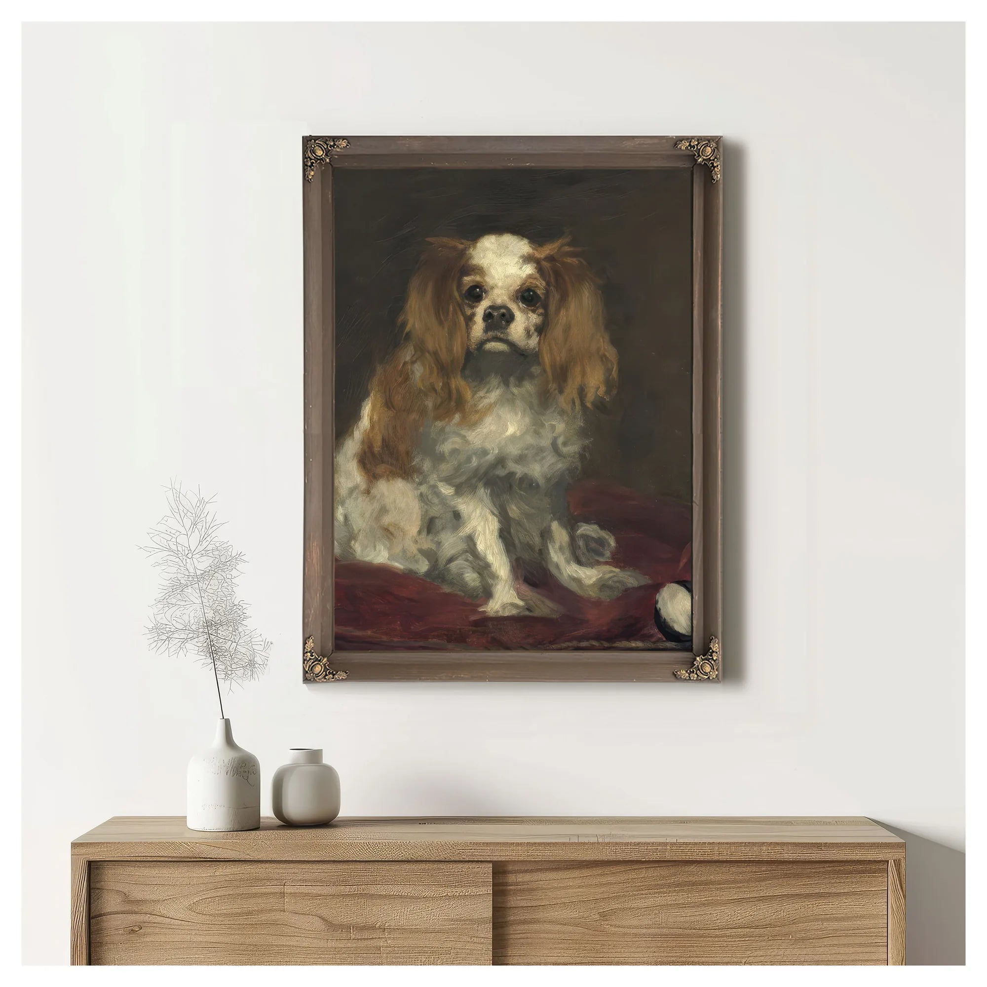 A King Charles Spaniel By Edouard Manet Fine Art Print