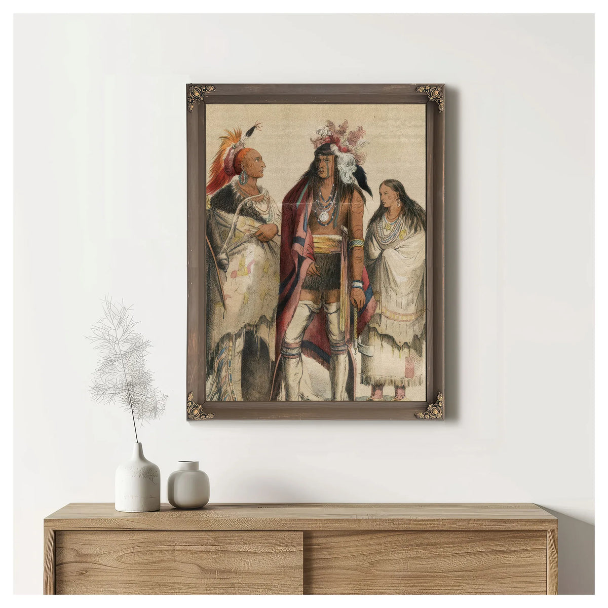Nord Amerikas Indianer. Stockholm P.G. Berg, 1848 By George Catlin Fine Art Print