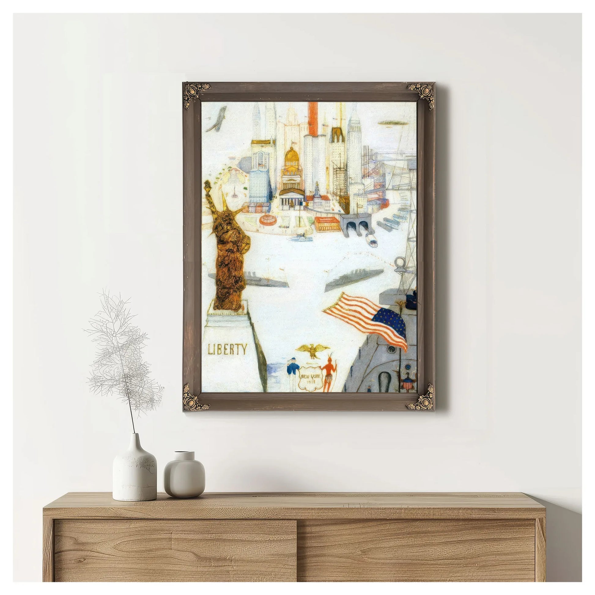 New York Liberty 1918 By Florine Stettheimer Fine Art Print