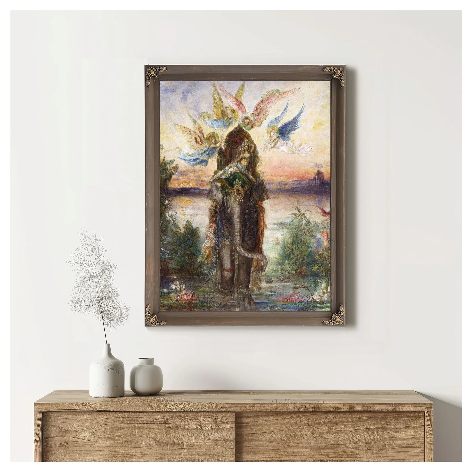 The Sacred Elephant Peri 1882 By Gustave Moreau Fine Art Print
