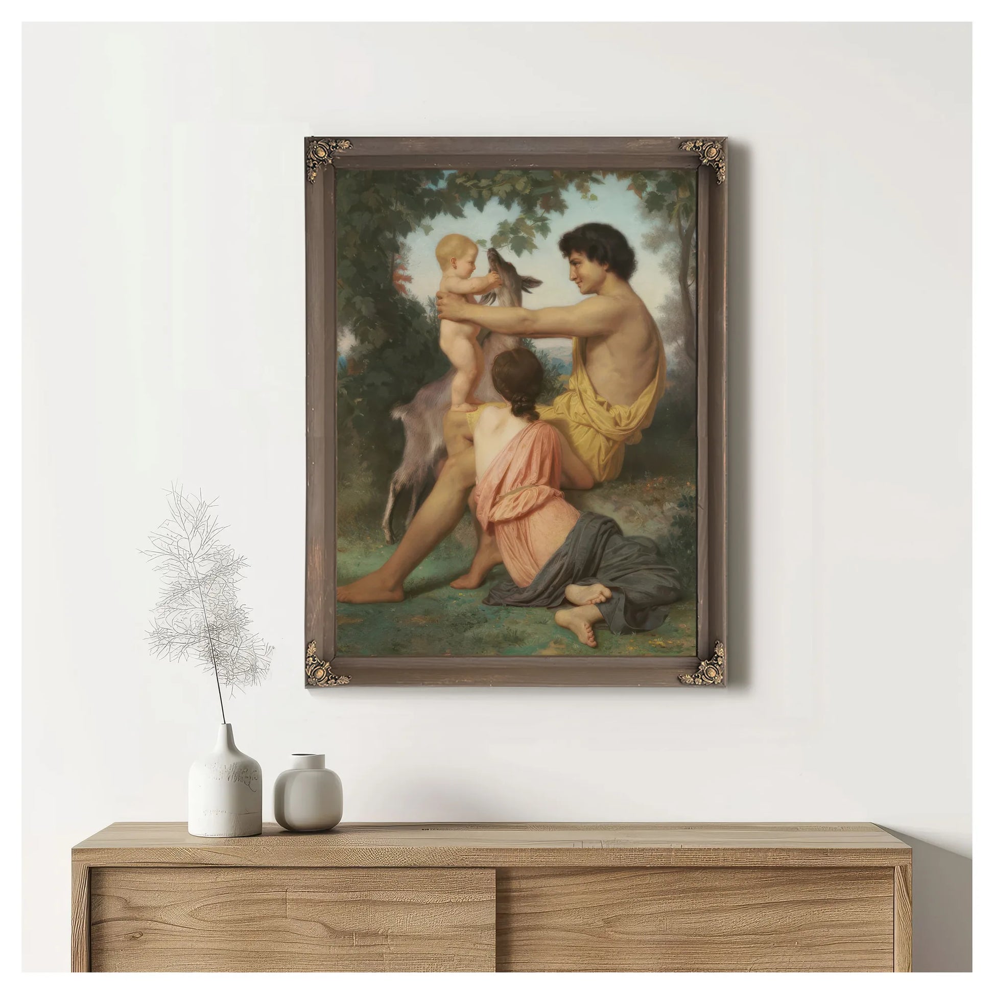 Idyll Family From Antiquity By William Adolphe Bouguereau Fine Art Print