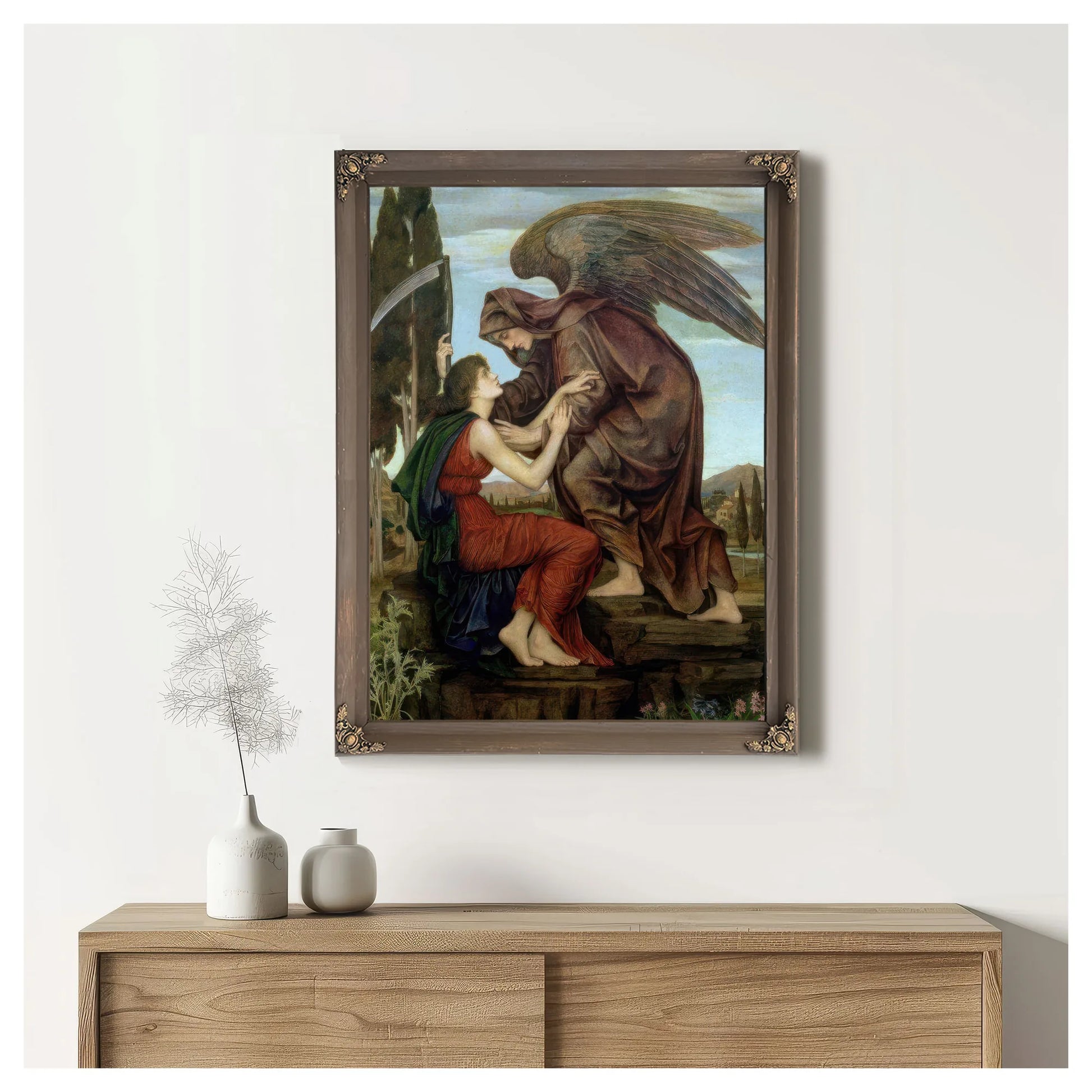 The Angel Of Death 1881 By Evelyn De Morgan Fine Art Print