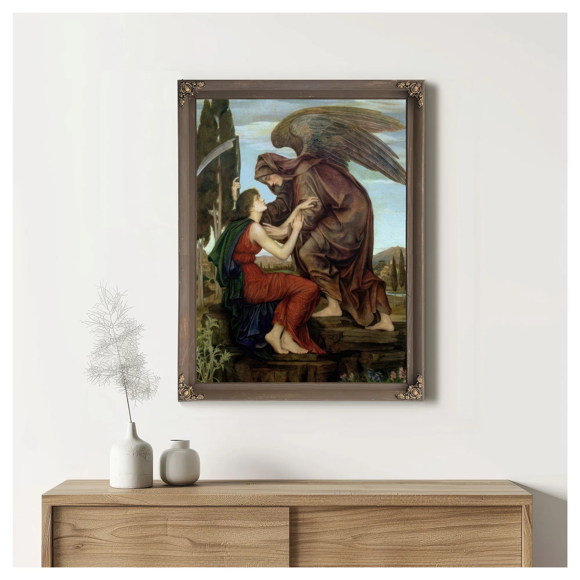 The Angel Of Death 1881 By Evelyn De Morgan Fine Art Print