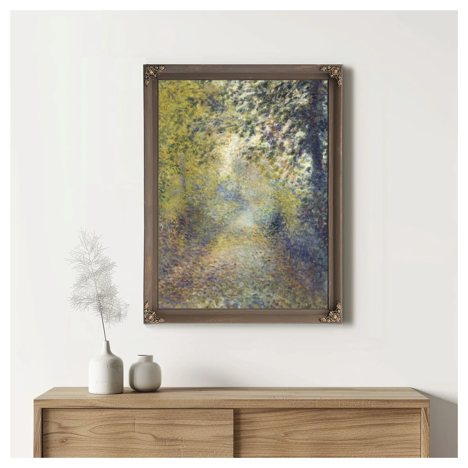In The Woods By Pierre Auguste Renoir Fine Art Print