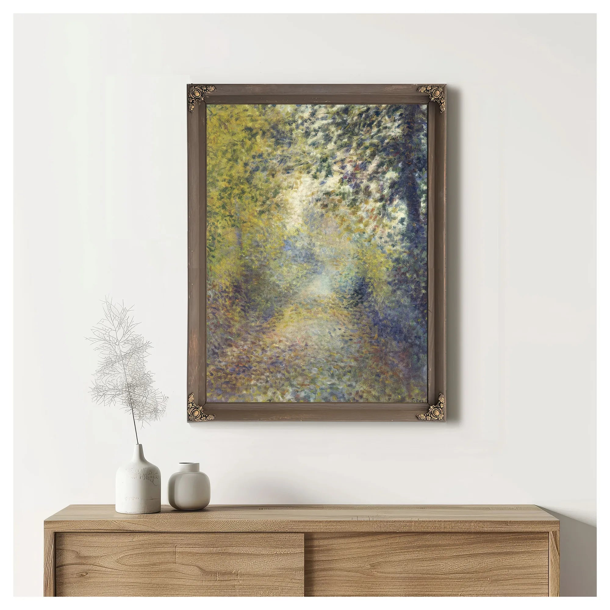 In The Woods By Pierre Auguste Renoir Fine Art Print