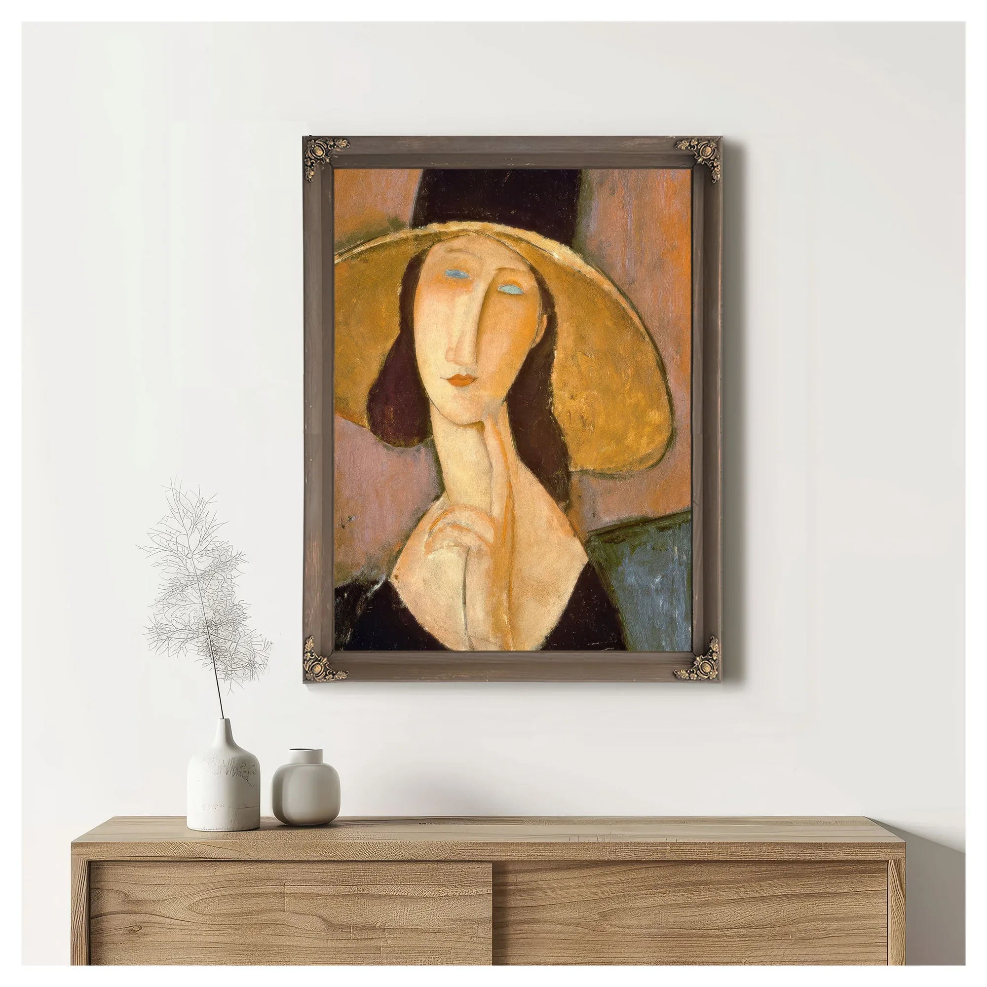 Head Of A Woman By Amedeo Modigliani Fine Art Print