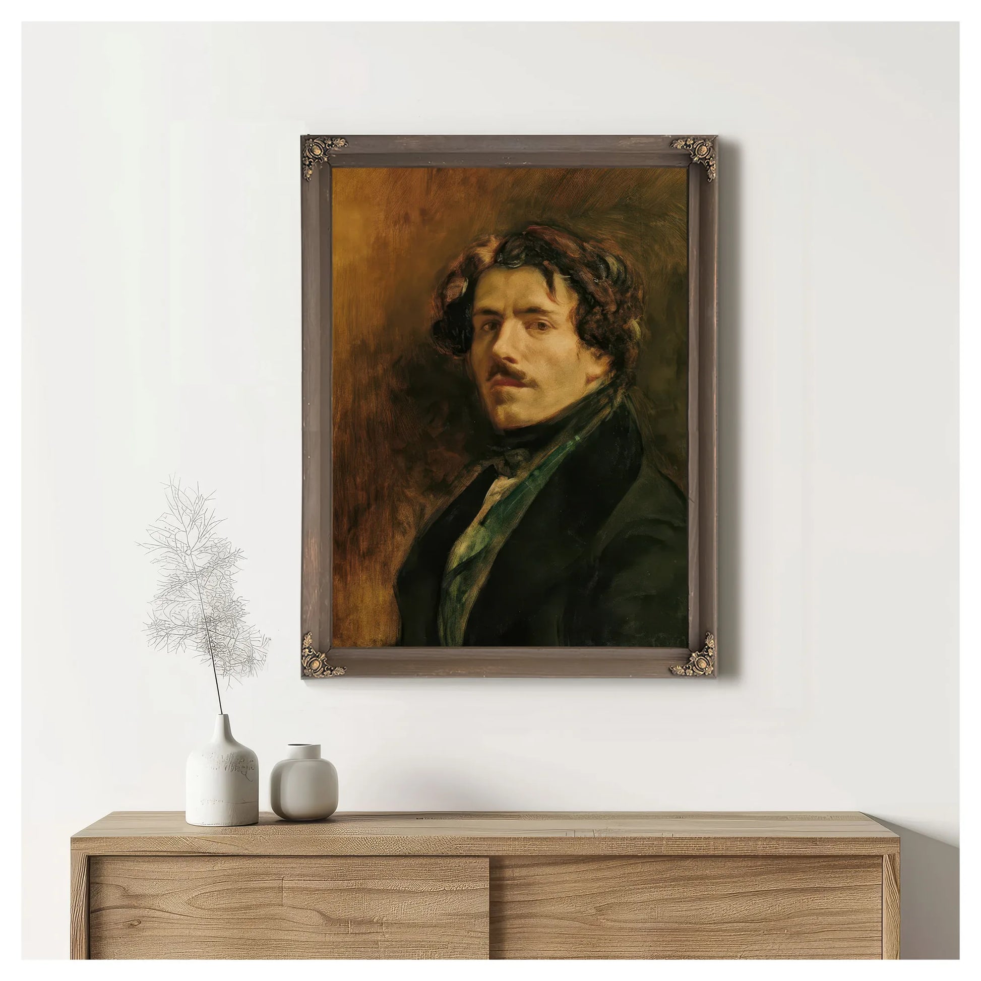 Self Portrait By Ferdinand Victor Eugene Delacroix Fine Art Print