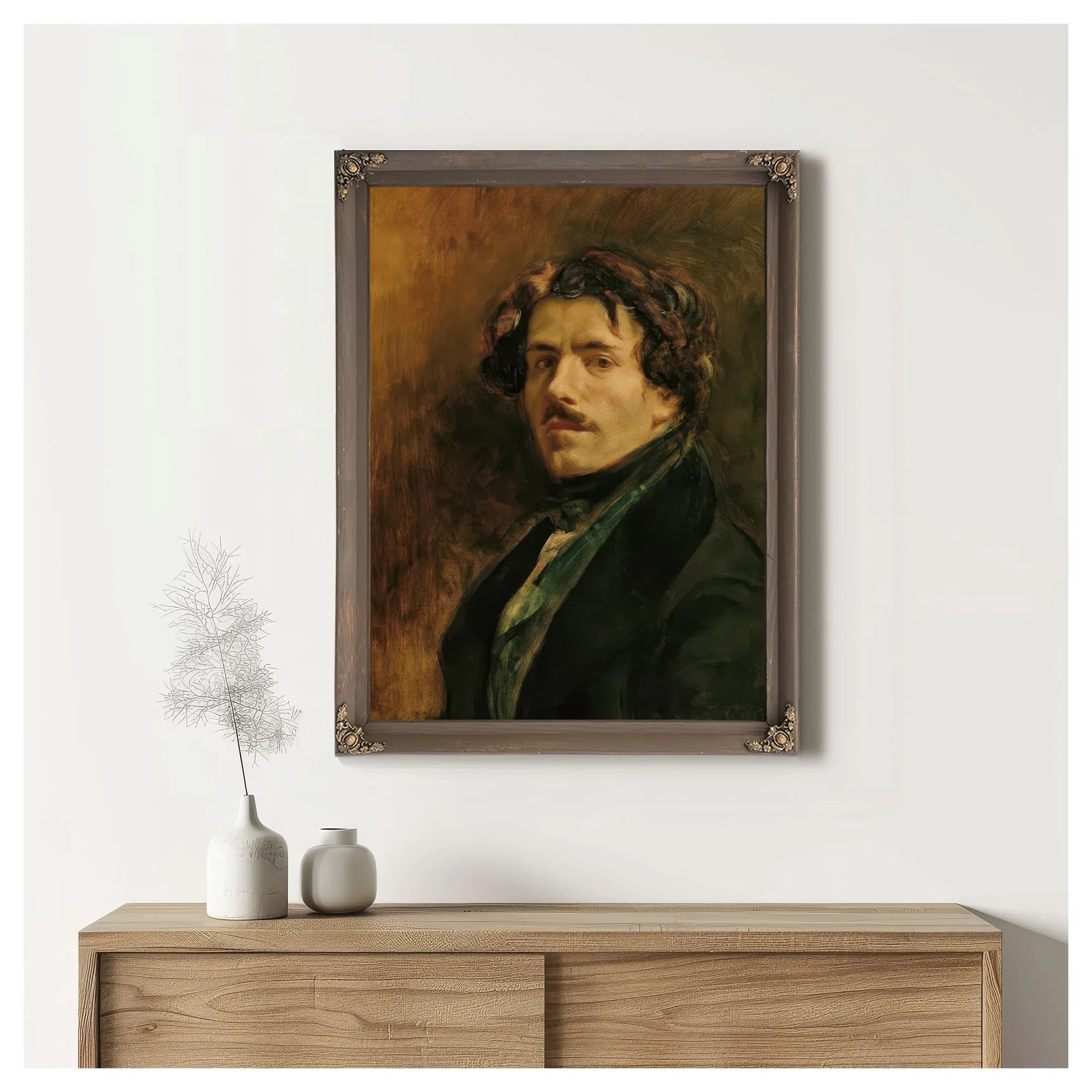 Self Portrait By Ferdinand Victor Eugene Delacroix Fine Art Print