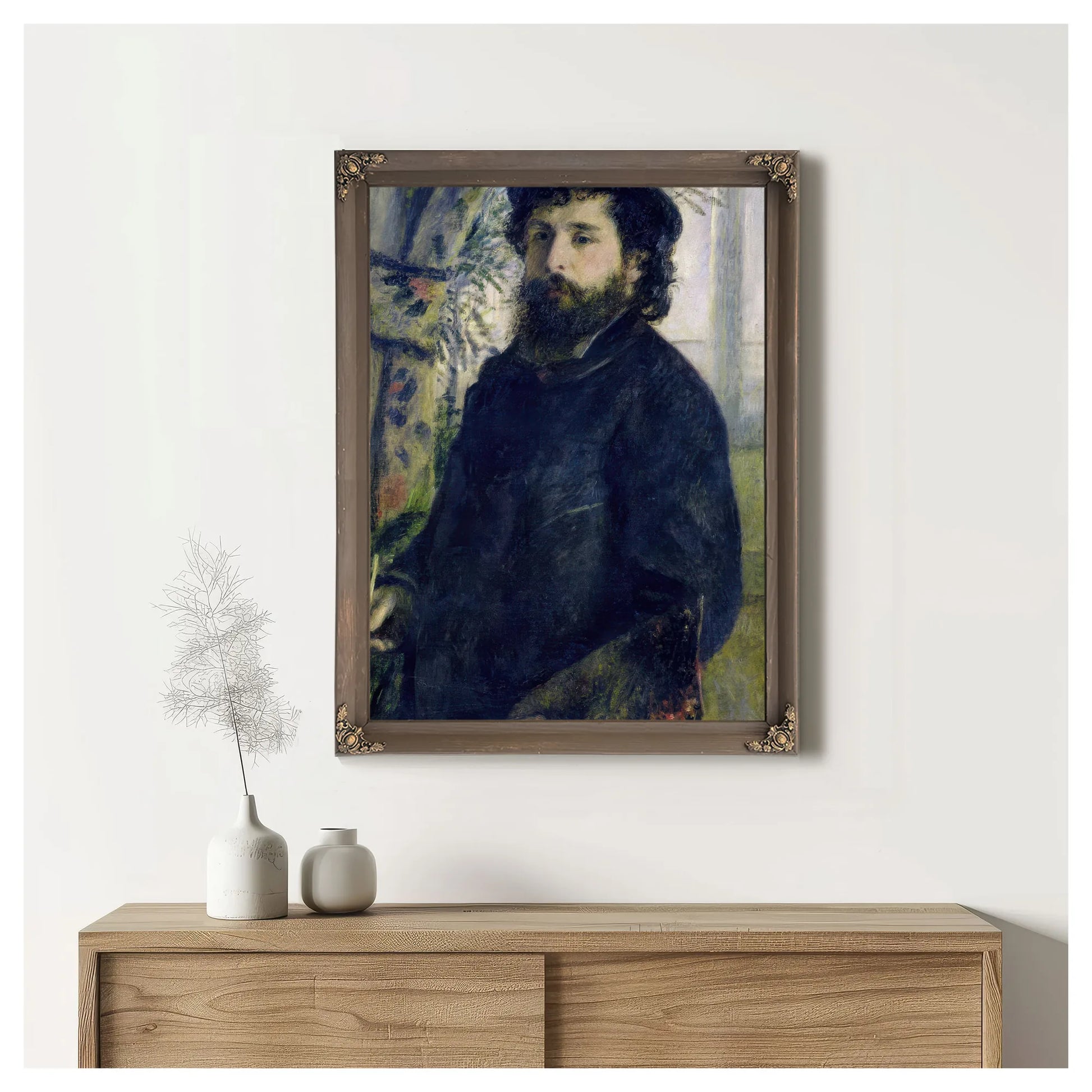 Portrait Of Claude Monet (1840 1926) By Pierre Auguste Renoir Fine Art Print