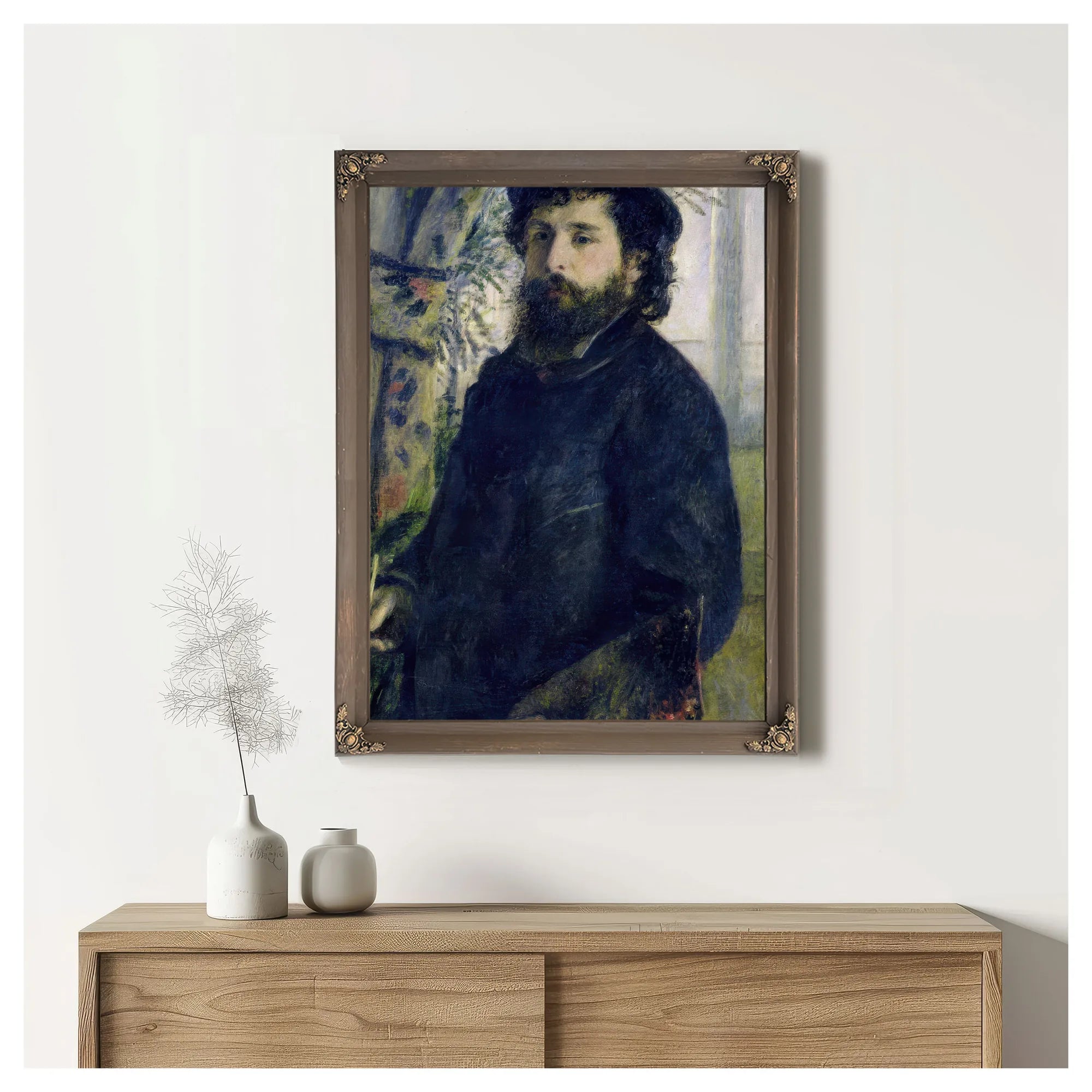 Portrait Of Claude Monet (1840 1926) By Pierre Auguste Renoir Fine Art Print