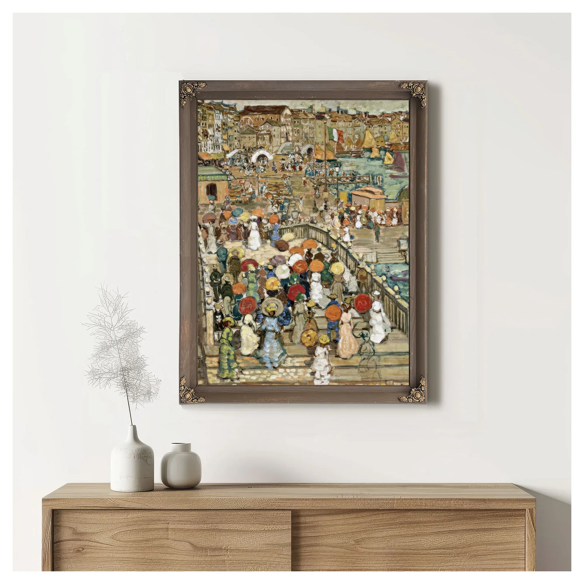 Ponte Della Paglia By Maurice Brazil Prendergast Fine Art Print