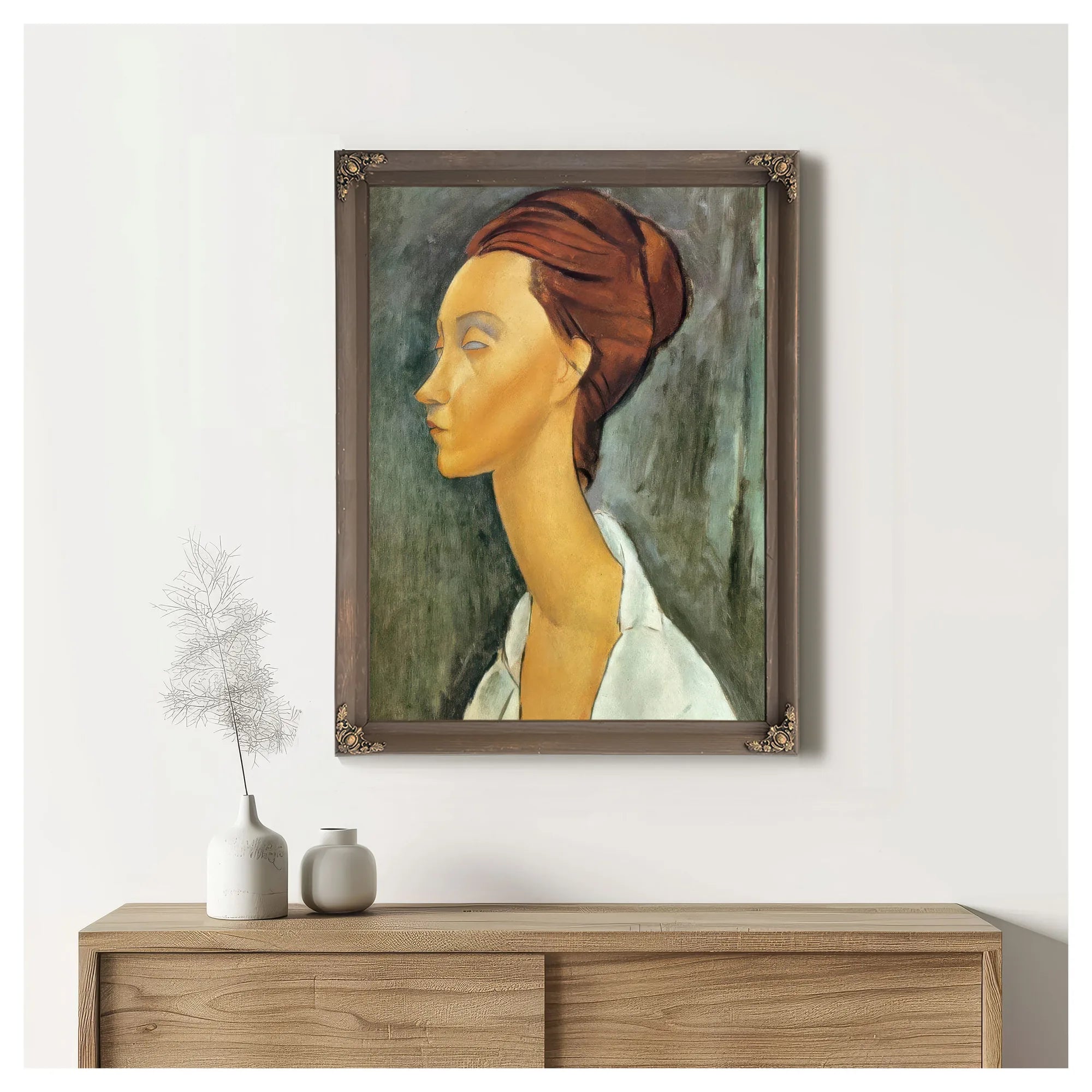Portrait Of Lunia Czechovska 1919 By Amedeo Modigliani Fine Art Print