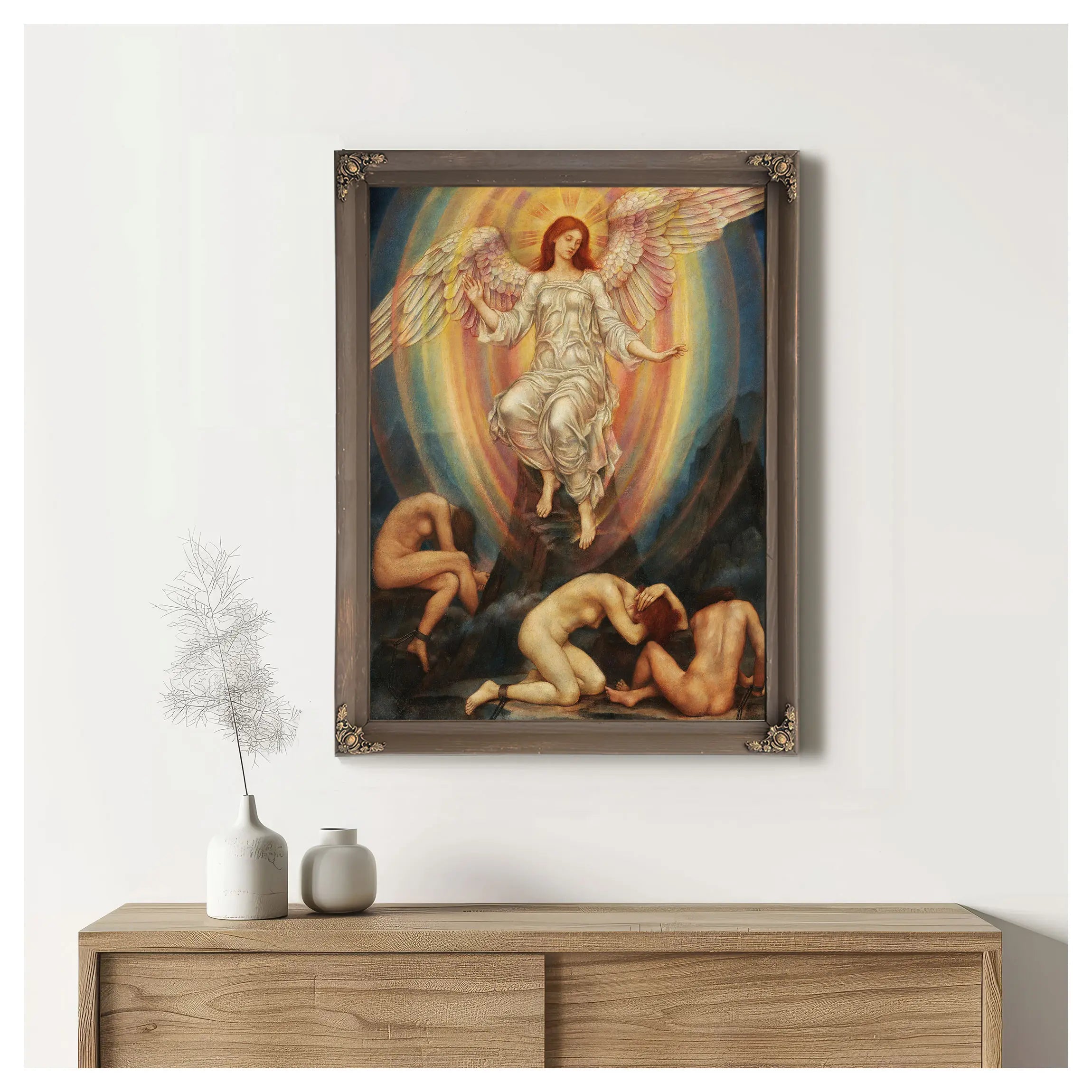 The Light Shineth In Darkness And The Darkness Comprehendreth It Not by Evelyn De Morgan