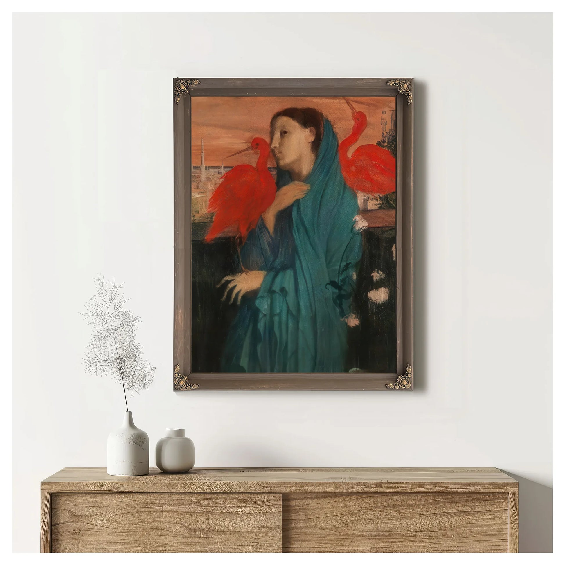Young Woman With Ibis By Edgar Degas Fine Art Print