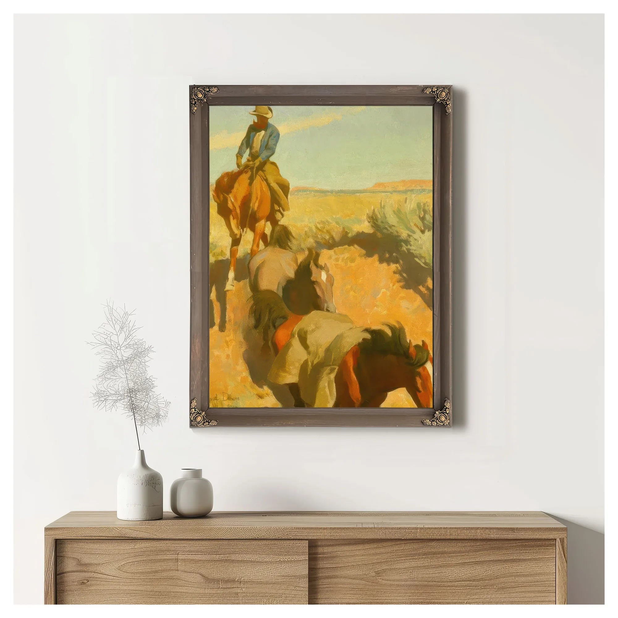 Cut Bank Tuscon By Maynard Dixon Fine Art Print