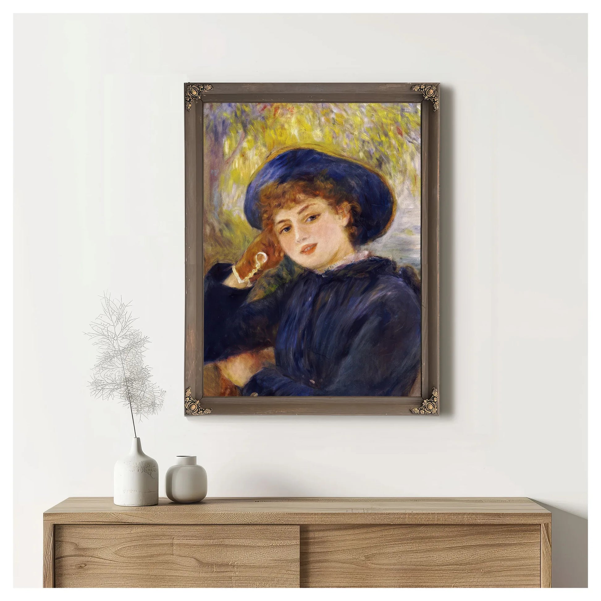 Portrait Of Madamoiselle Demarsy By Pierre Auguste Renoir Fine Art Print
